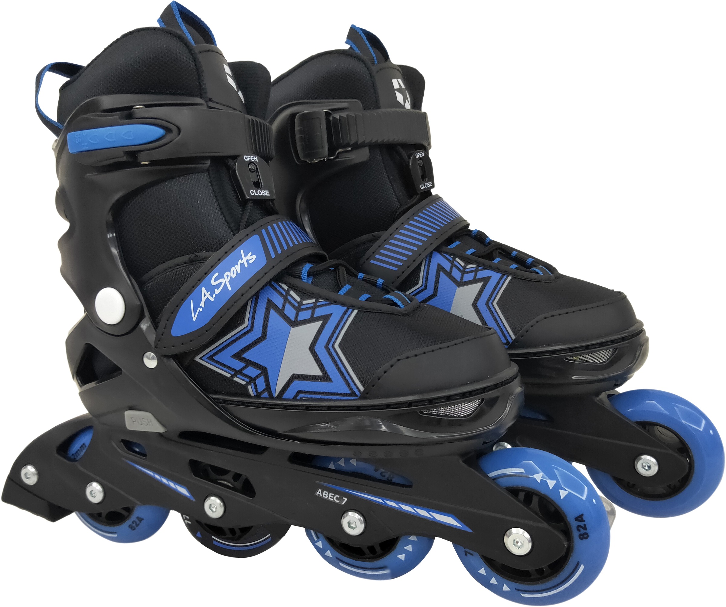 L.A. Sports Inlineskates »Inliner Skate Softboot Kinder Jugendliche Größenverstellung«