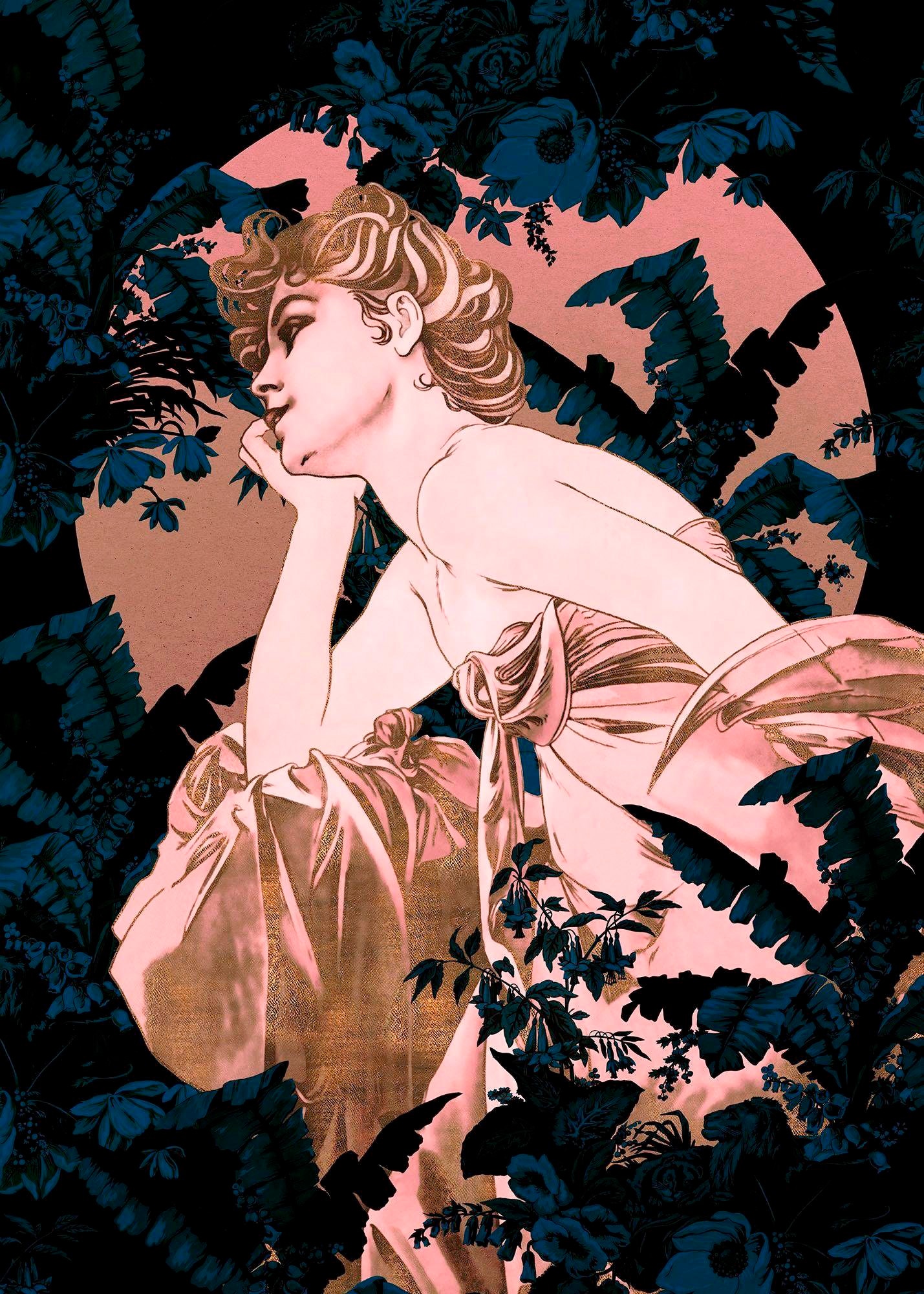 Komar Vliestapete »Songes Bleu« 200x280 cm (...
