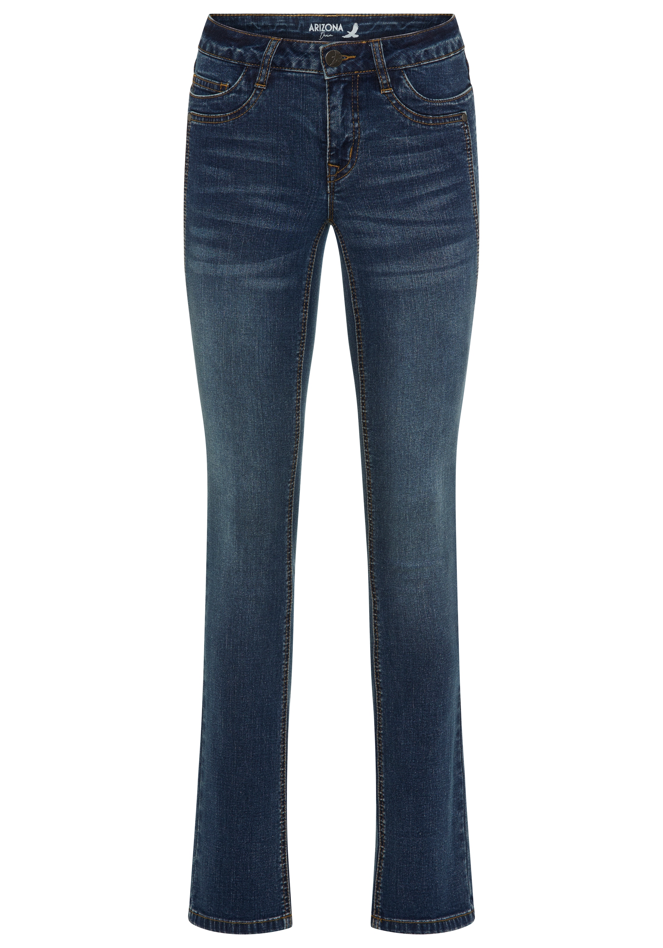 Arizona Comfort-fit-Jeans »mit Keileinsätzen«, niedrige Leibhöhe
