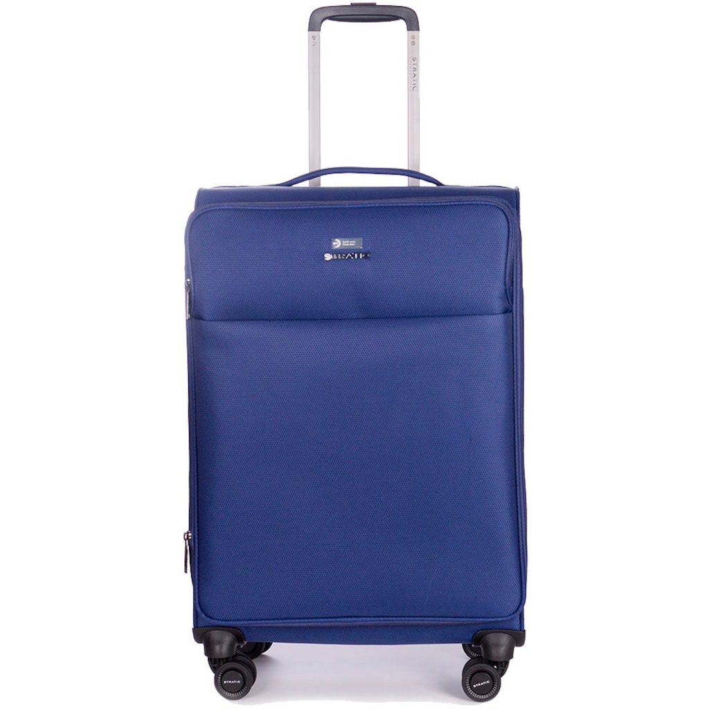 Stratic Weichgepäck-Trolley »Stratic Light + M, dark blue«, 4 Rollen