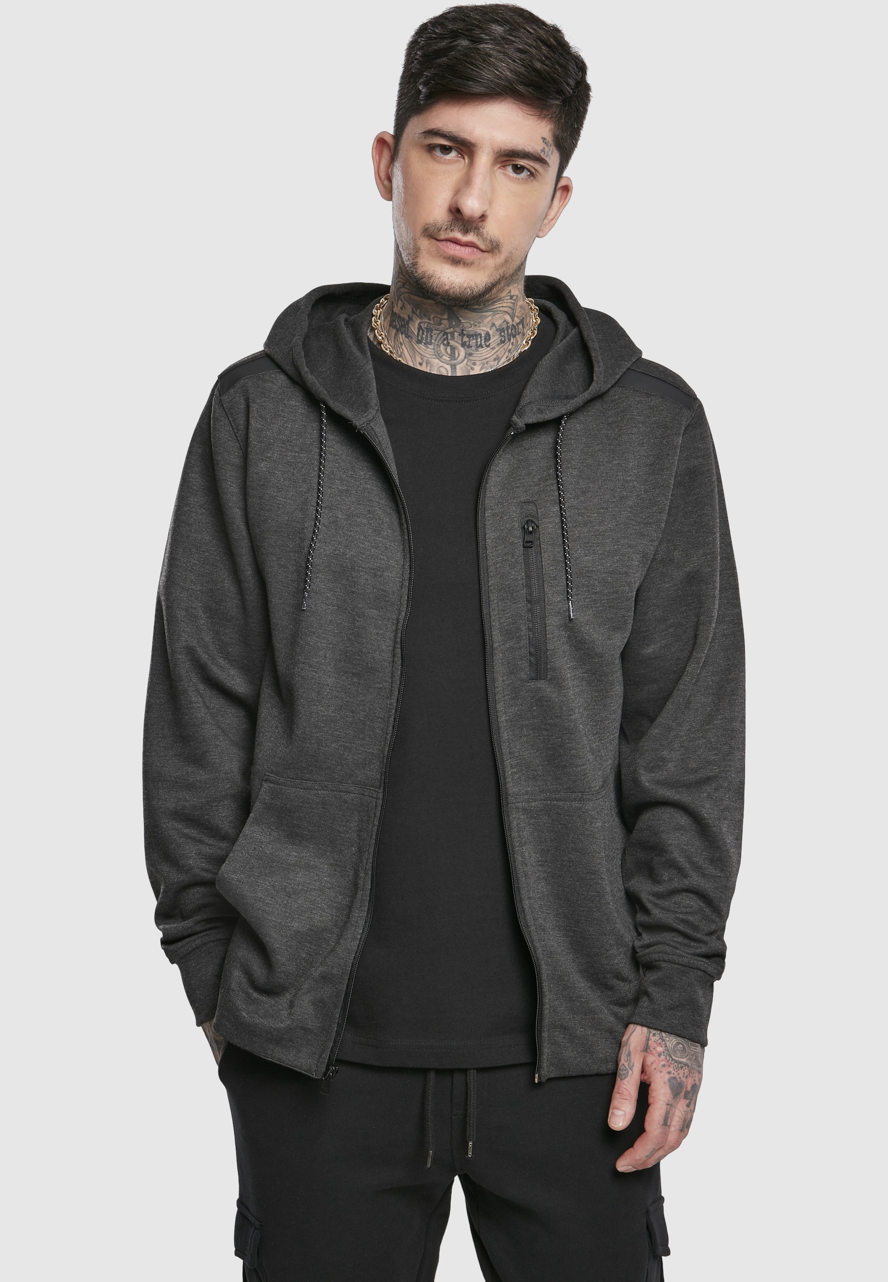 Southpole Sweatjacke »Southpole Herren Taped Tech Fleece Full Zip Hoody« 1 Stk.
