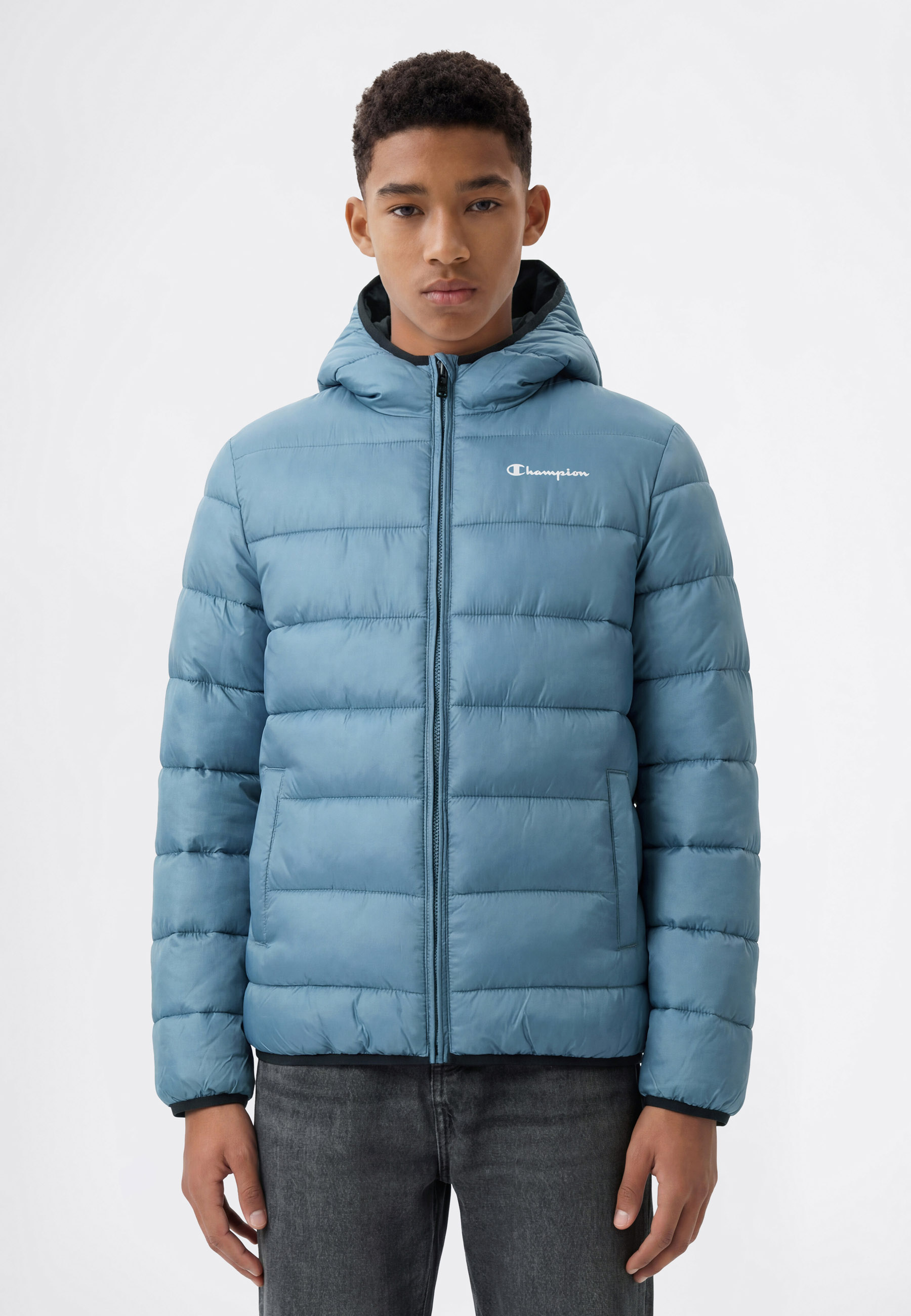 Champion Steppjacke "SPORTWEAR JACKET Standard Fit" mit verstellbarer Kapuze, Standard Fit