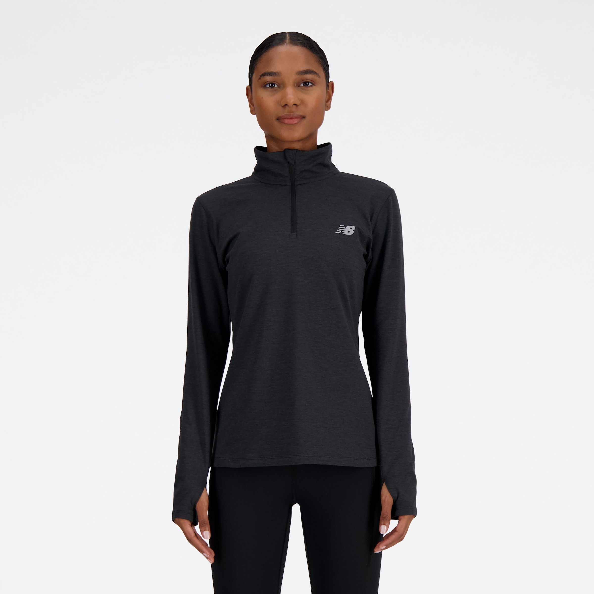 New Balance Laufshirt "Sport Essentials Space Dye Quarter Zip" günstig online kaufen