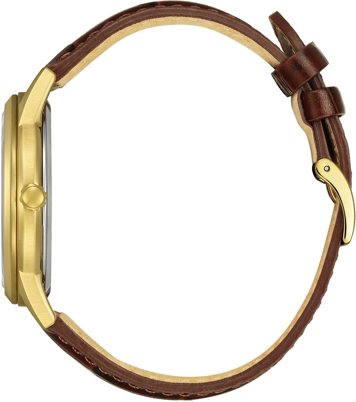 Citizen Solaruhr, Armbanduhr, Herrenuhr, Lederarmband, analog, Tag
