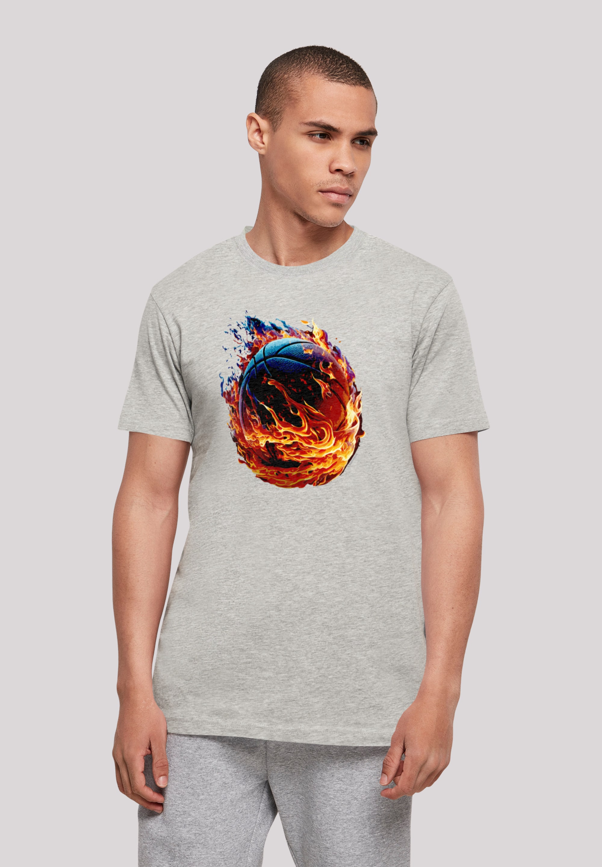 F4NT4STIC T-Shirt »Basketball On Sport kaufen BAUR UNISEX«, Fire | Print ▷