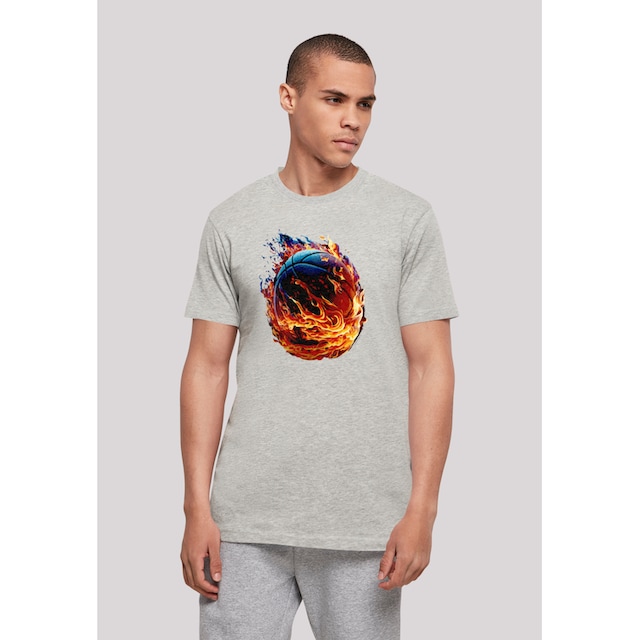 F4NT4STIC T-Shirt »Basketball On Fire Sport UNISEX«, Print ▷ kaufen | BAUR