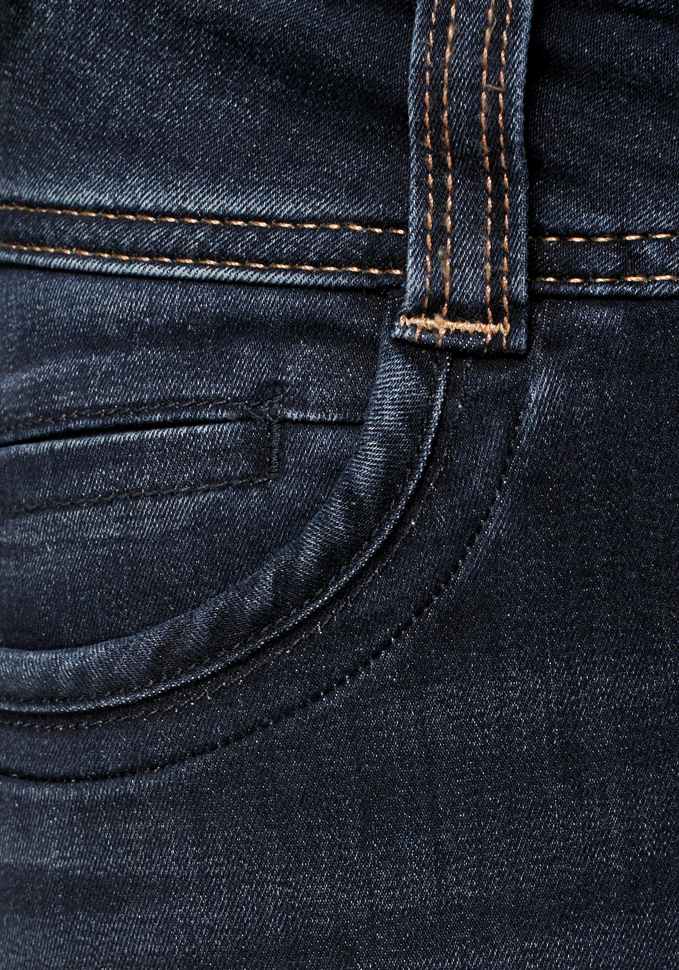 Pepe Jeans Straight-Jeans mit und »GEN«, für schöner | Bein in geradem Doppel-Knopf-Bund BAUR Qualtät kaufen
