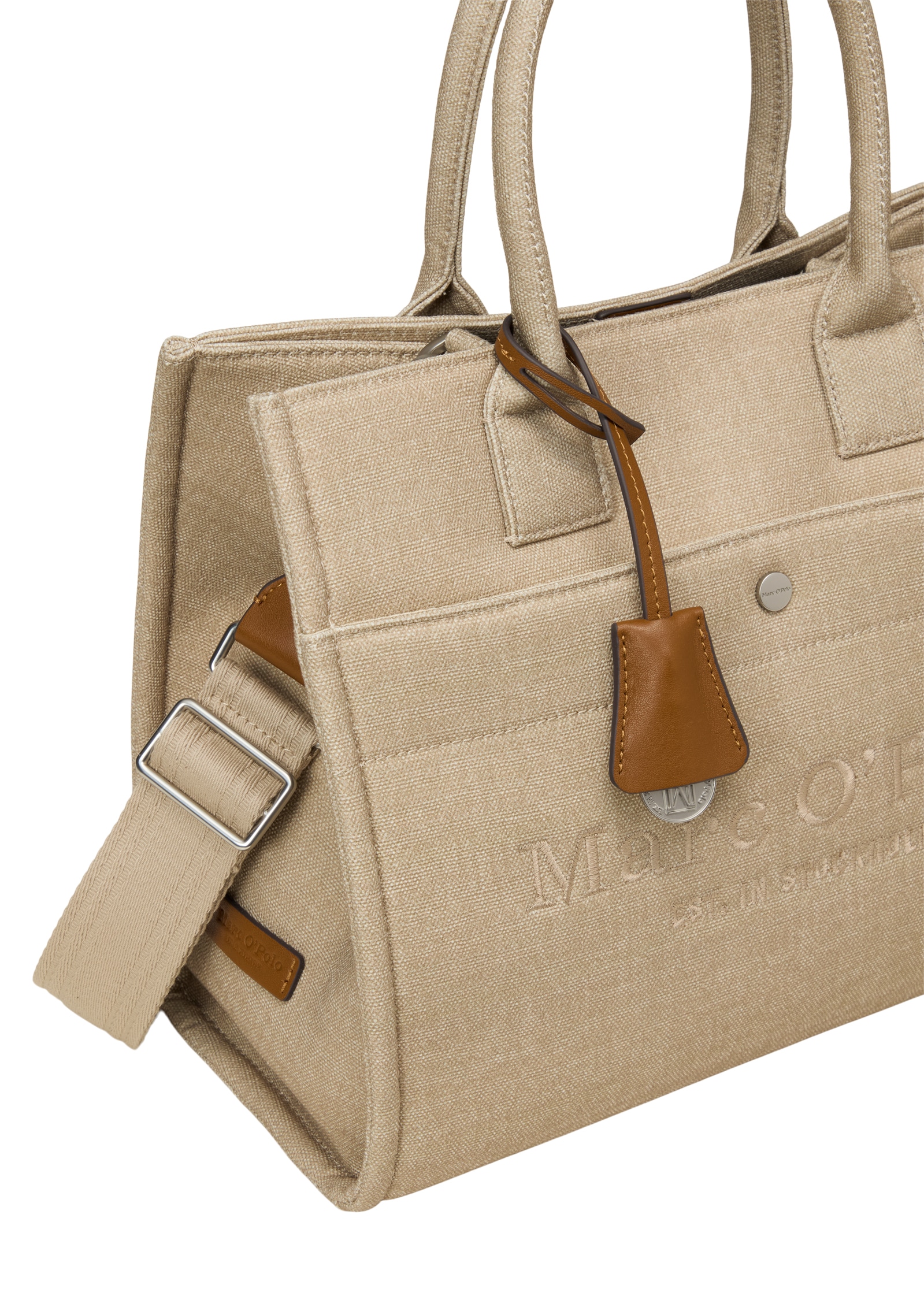 Marc O'Polo Accessories Shopper »Mara« Schultertasche, Henkeltasche mit Lederanhänger