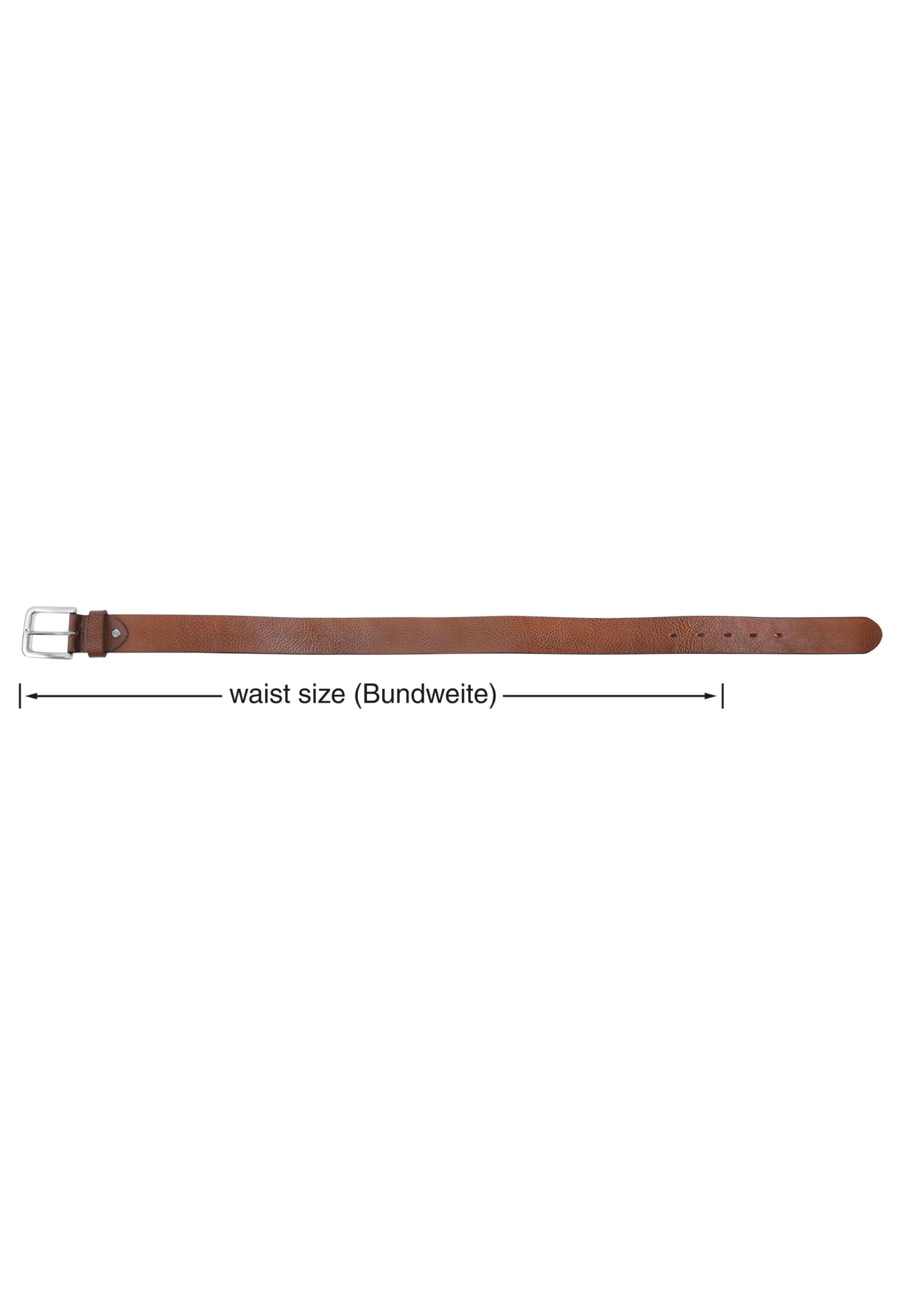 Leonardo Verrelli Ledergürtel »90 cm - 140 cm (Bundweite) in braun aus 100% Echtleder, kürzbar,«