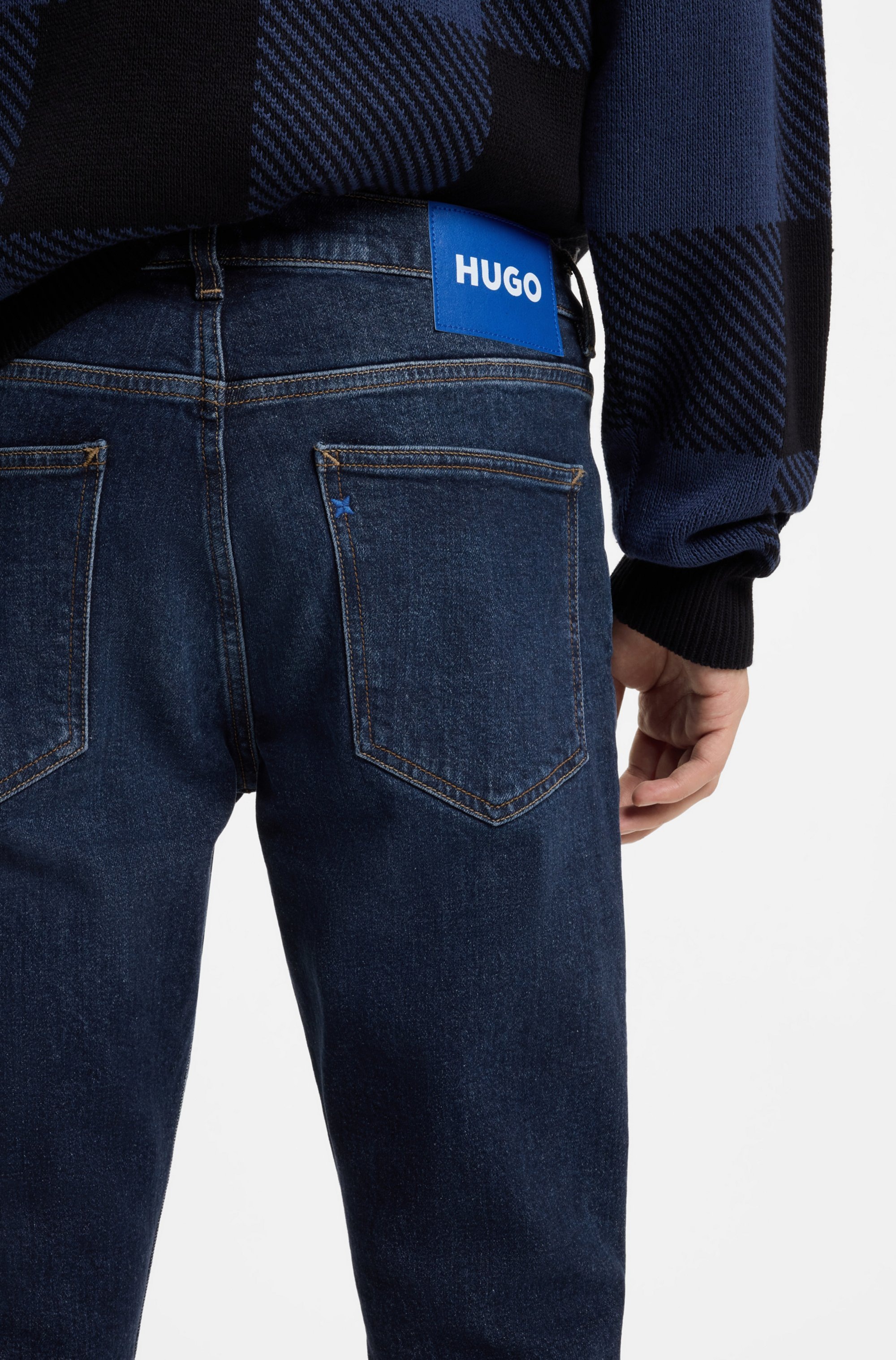 HUGO Skinny-fit-Jeans »Zane« mittlere Bundhöhe, enger Beinverlauf, Stretch-Denim