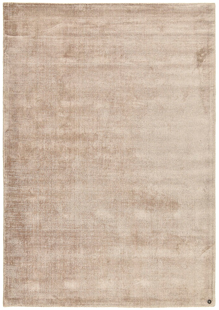 Teppich TOM TAILOR HOME "Shine uni" Gr. 31, beige, B:65cm H:8mm L:135cm, Viskose, Teppiche, Teppich, Handweb Teppich, 100% Viskose, handgewebt, mit elegantem Schimmer