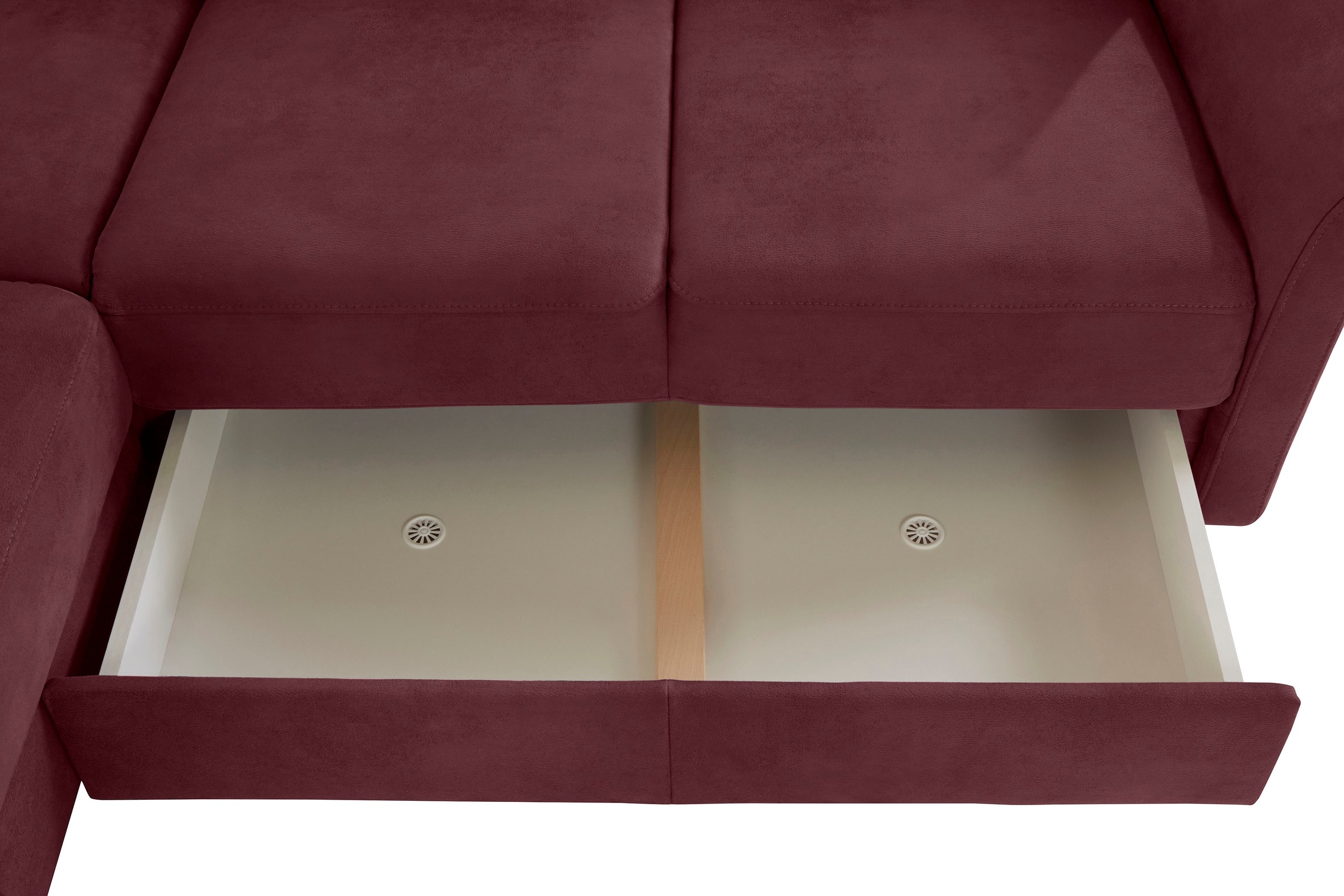 sit&more Ecksofa »Darwin L-Form« inklusive Federkern, wahlweise mit Kopfteilverstellung, Bettfunktion