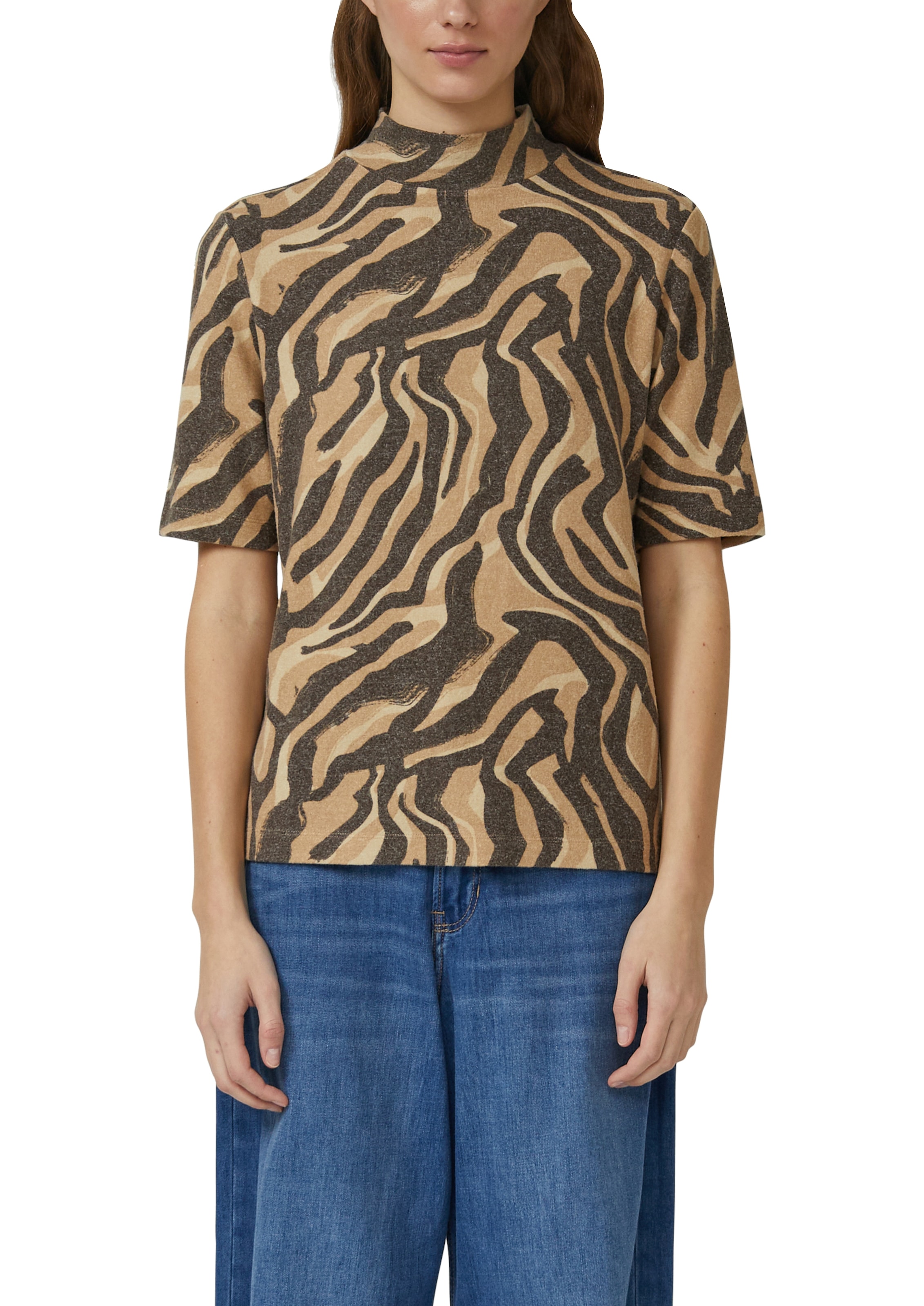 s.Oliver T-Shirt mit All-Over Print günstig online kaufen