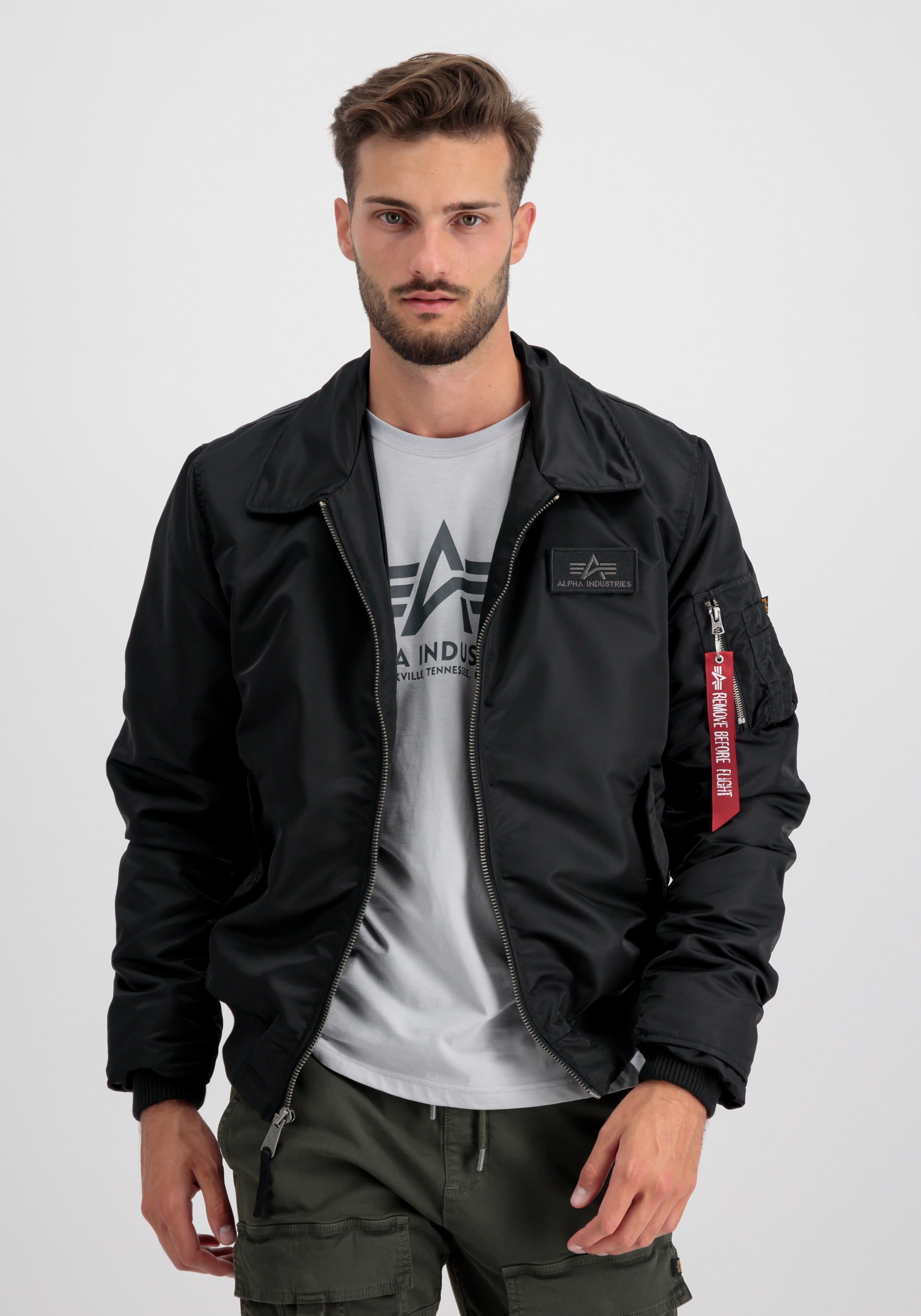 Alpha Industries Bomberjacke "Alpha Industries Men - Bomber Jackets CWU Jet Blast"