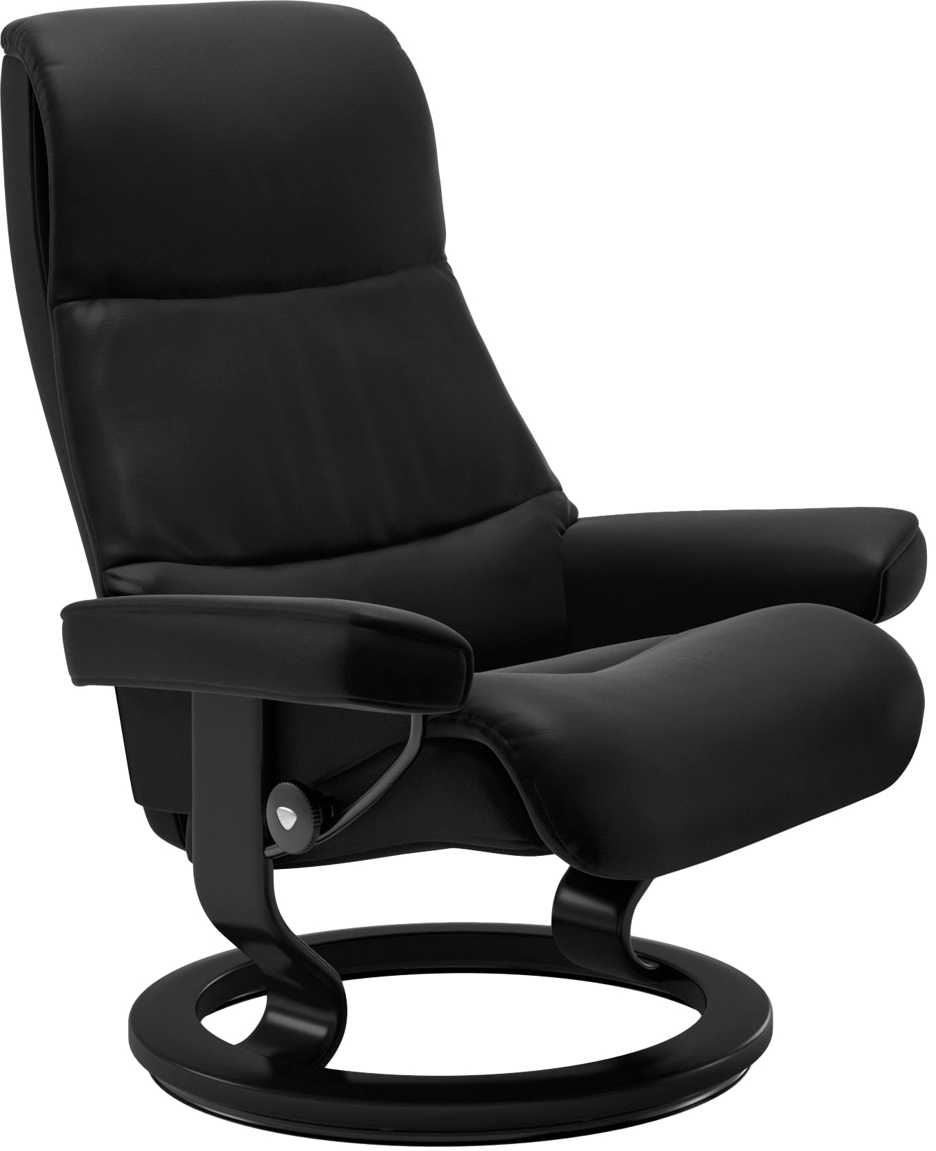 Stressless® Relaxsessel »View«, (Set, Relaxsessel mit Hocker), mit Classic Base, Größe S,Gestell Schwarz