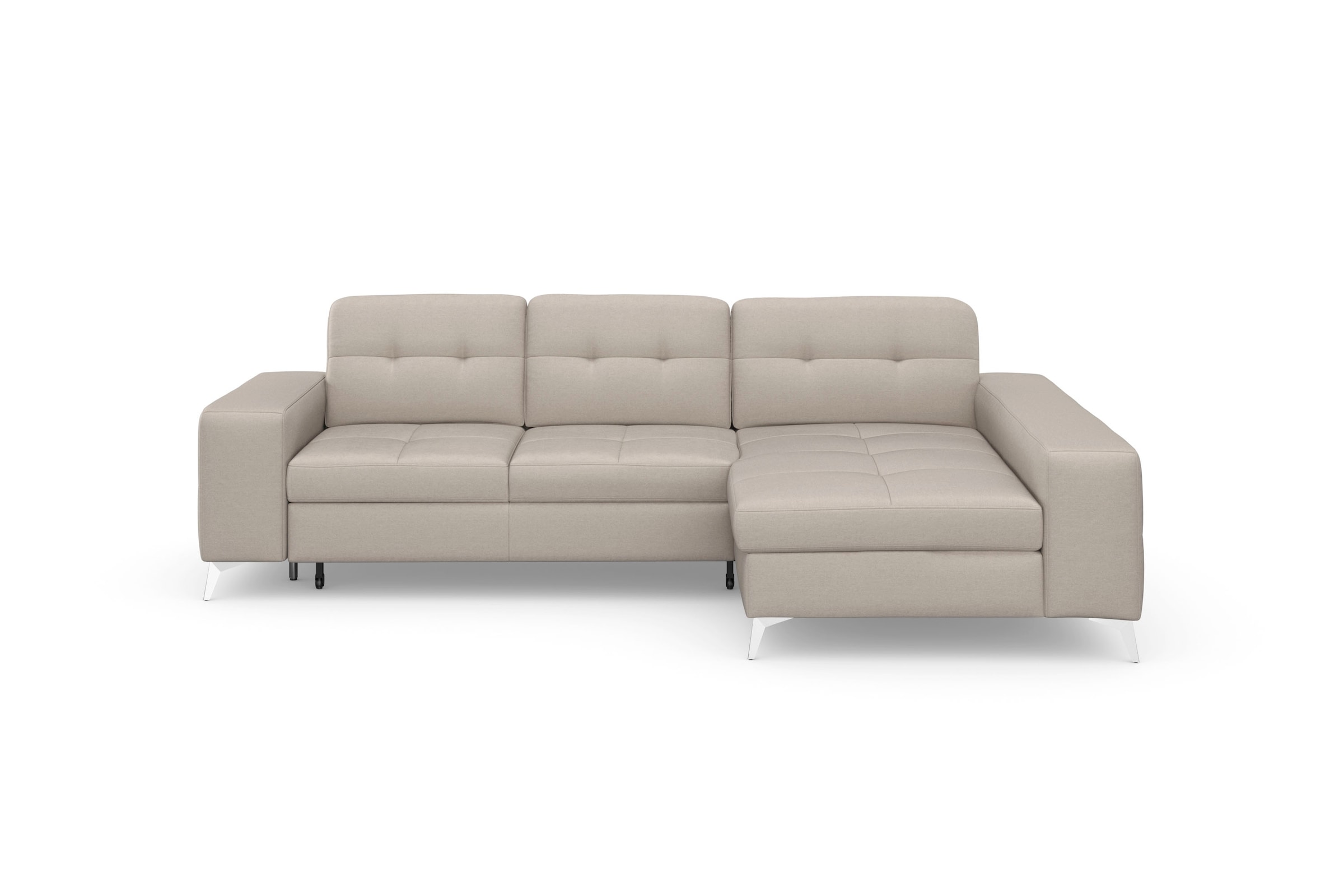 sit&more Ecksofa "Baviene L-Form" inklusive Sitztiefenverstellung & Federkern, optional Schlaffunktion
