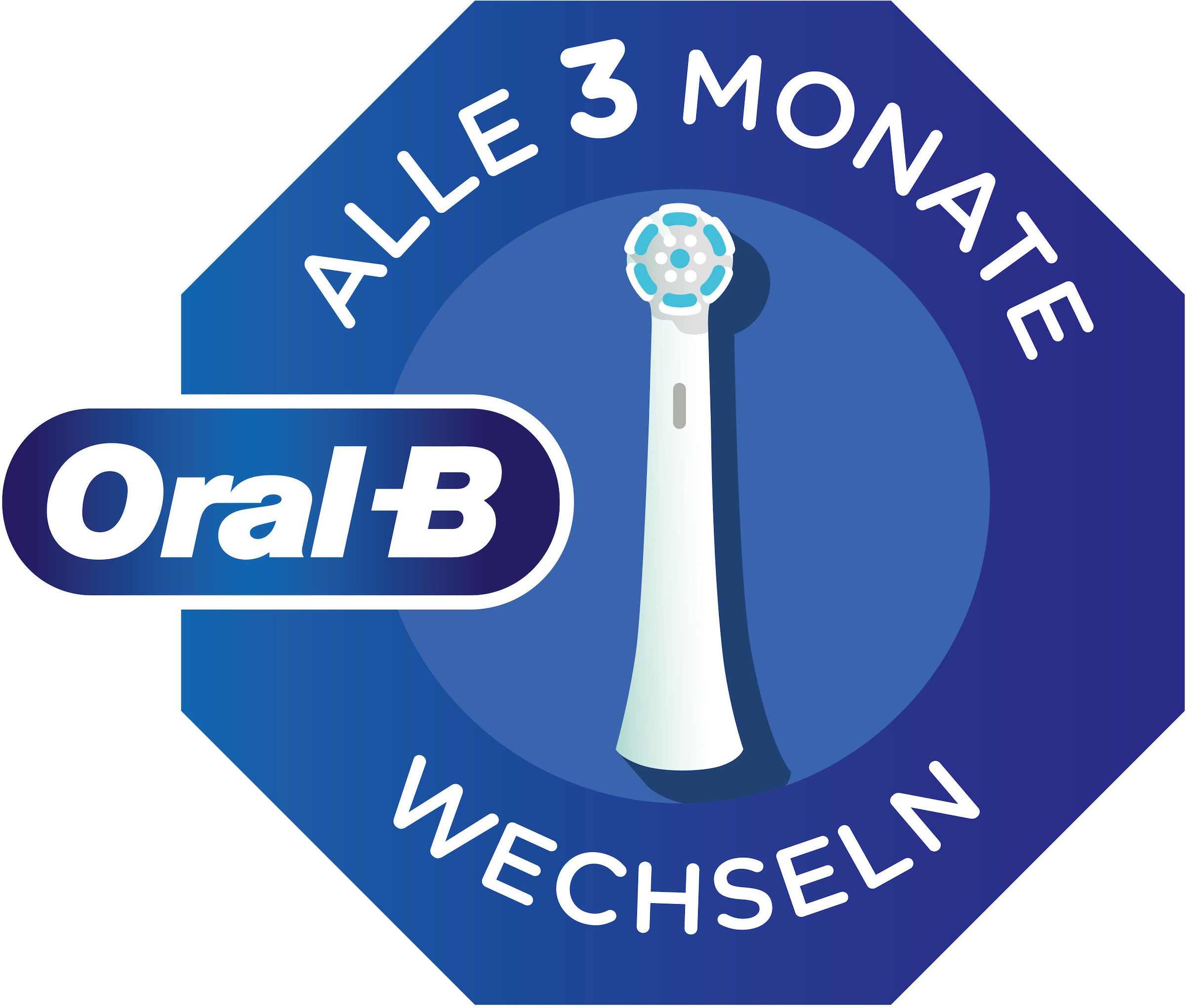 Oral-B Aufsteckbürsten »Pro Tiefenreinigung« Tiefe Zahnreinigung mit innovativen X-förmigen Borsten