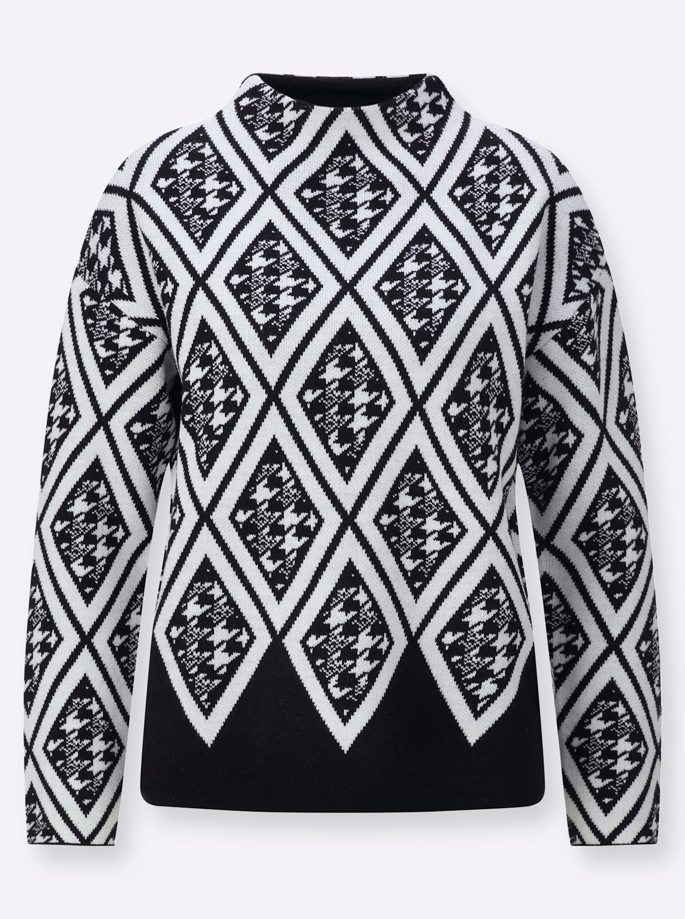 creation L Stehkragenpullover »Jacquard-Pullover«