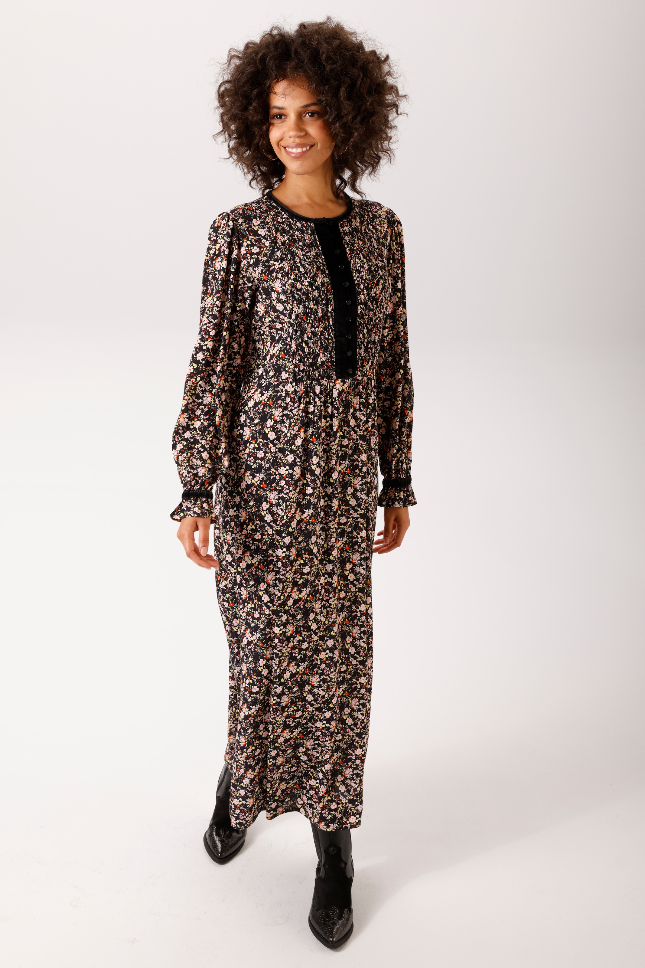 Aniston CASUAL Maxikleid mit bunten Blümchen bedruckt - NEUE KOLLEKTION
