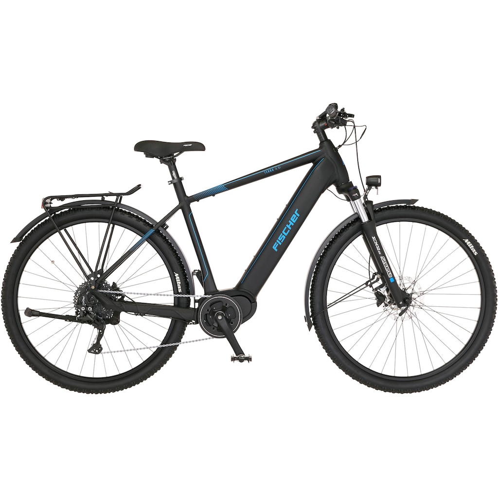 FISCHER Fahrrad E-Bike »TERRA 4.5i 522«, 10 Gang, Shimano, Deore, Mittelmotor 250 W, (mit Schloss)