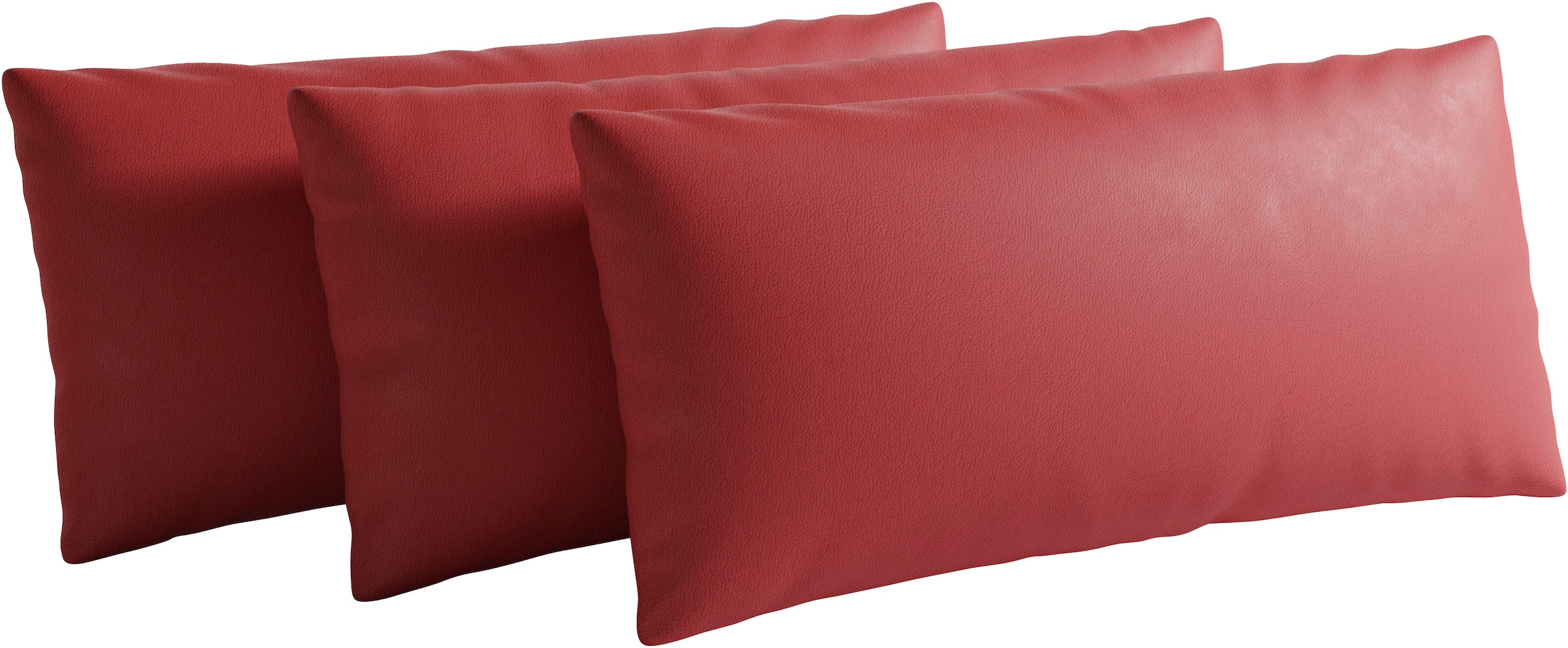 sit&more Sofakissen "Vanity Leder, 3er Set, B: 60 cm"