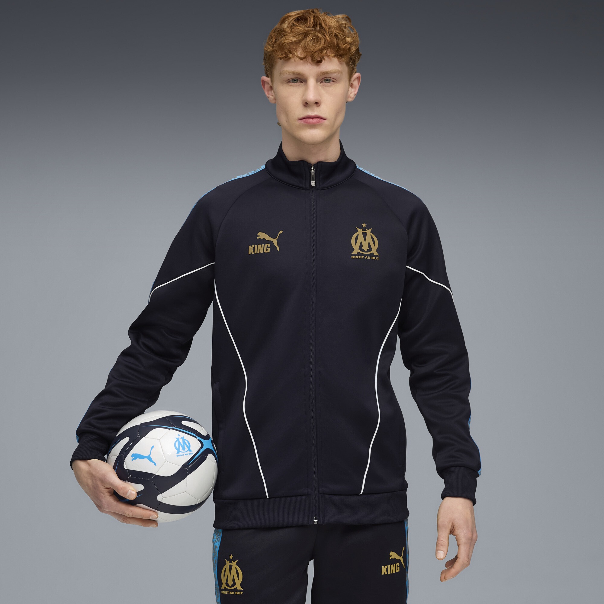 PUMA Sweatjacke »Olympique de Marseille KING Anthem Jacke Herren«