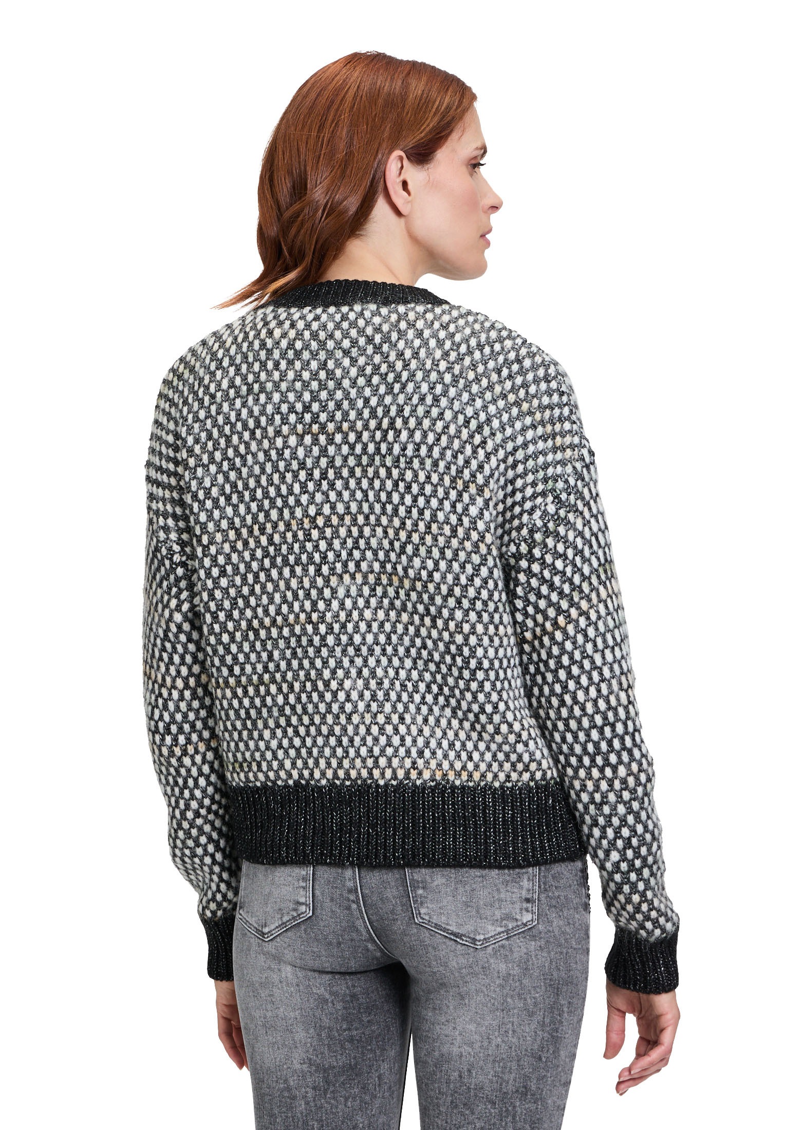 Cartoon Strickjacke »Cartoon Strick-Cardigan mit Reißverschluss«, Struktur