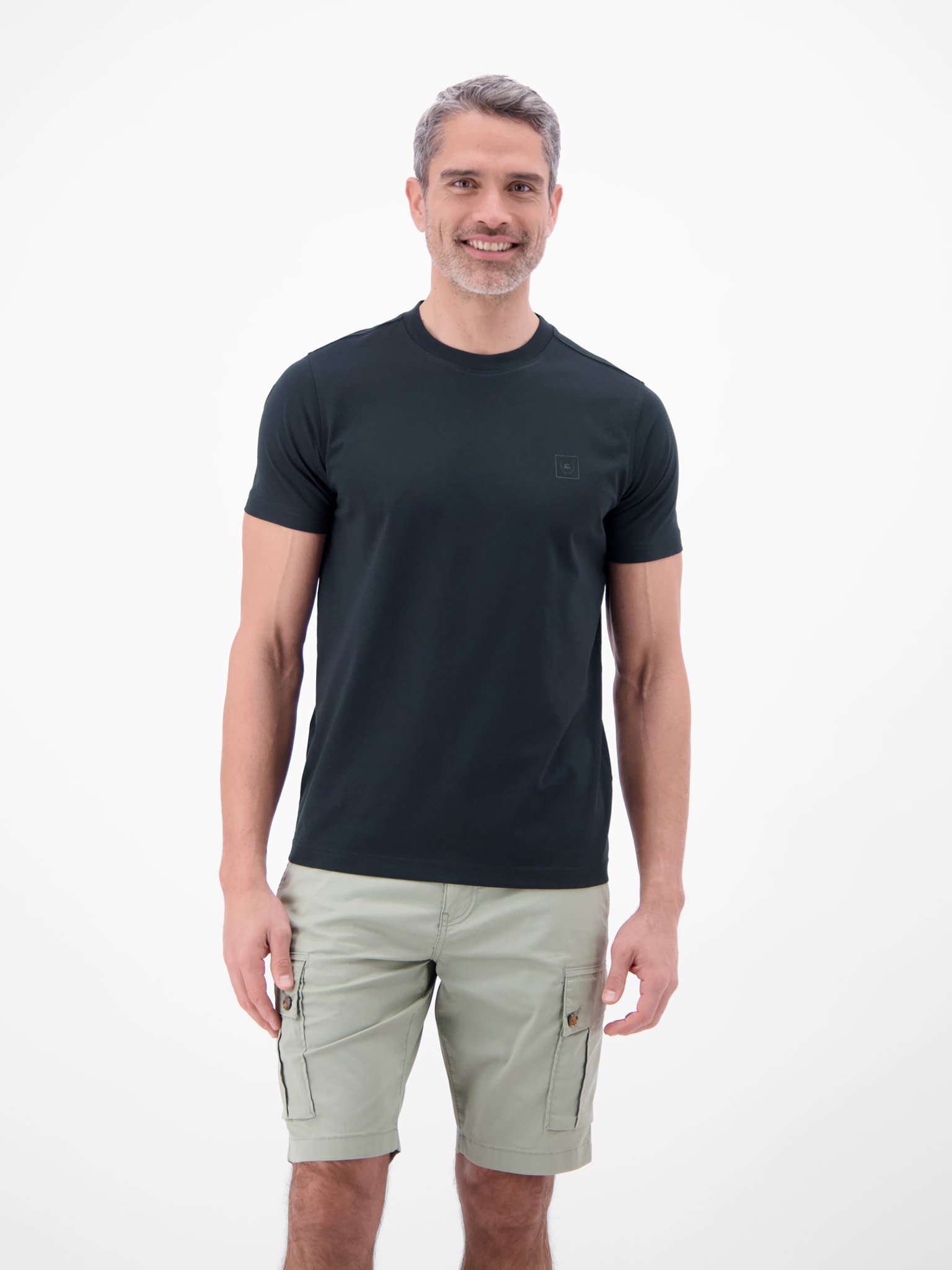 LERROS T-Shirt mit Logo Stickerei