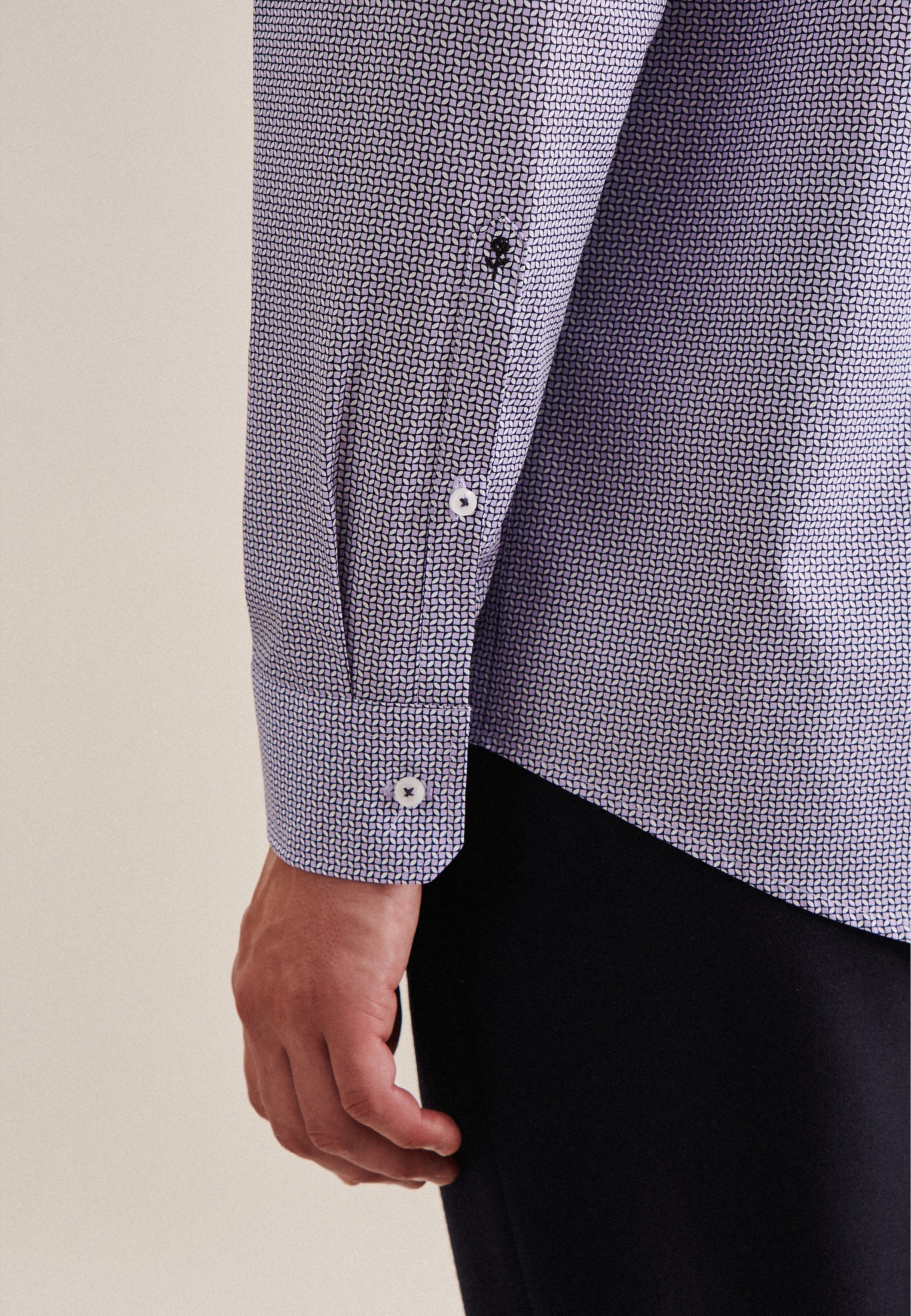 seidensticker Businesshemd »Regular« Regular 1/1 Kentkragen Druck