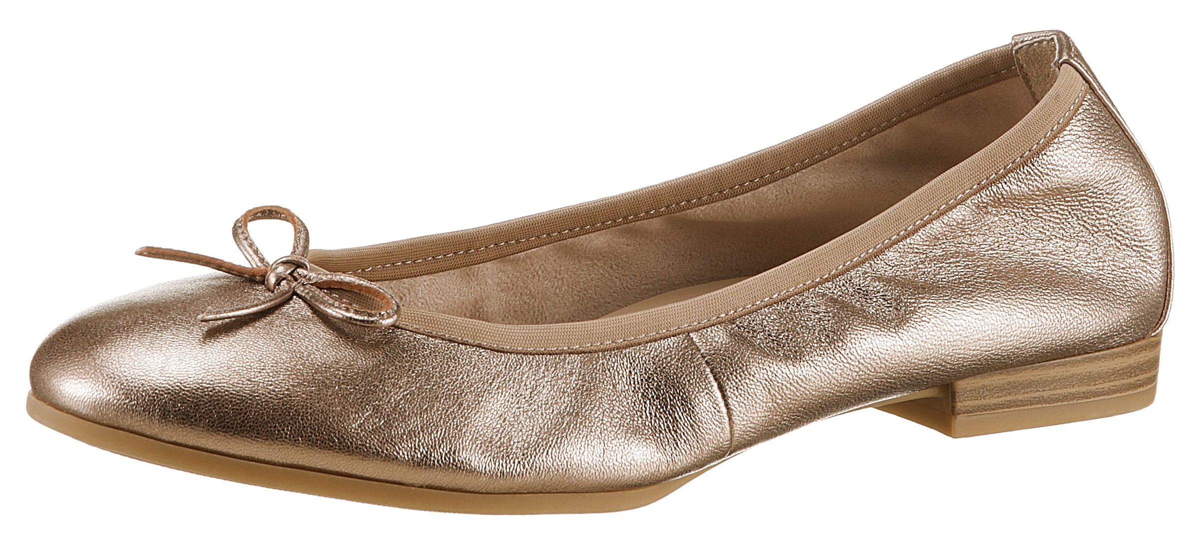 Ballerina, Festtagsschuh, Hochzeitsschuh, Flats mit schönem Metallic-Schimmer