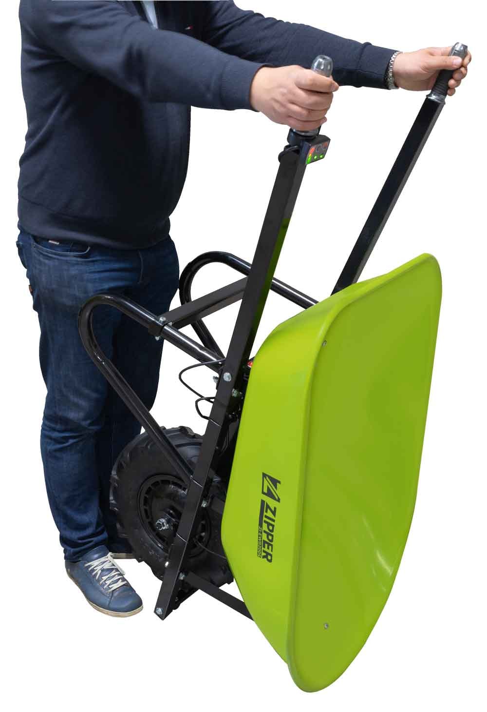 ZIPPER Motorschubkarre, ideal für den Transport von Schüttgütern rund um Haus, Hof und Garten
