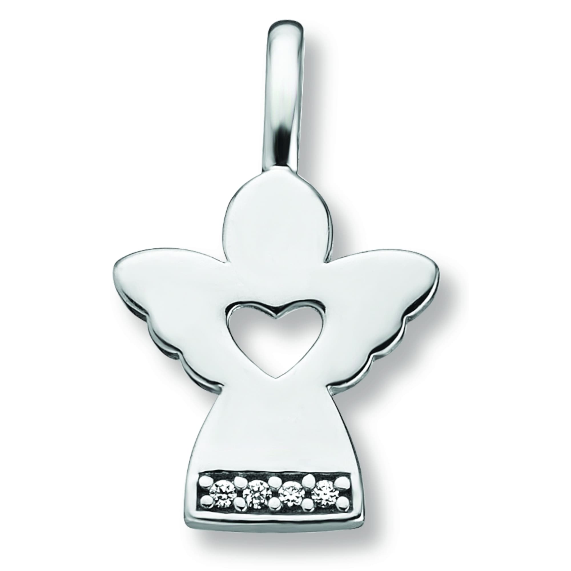 Kettenanhänger ONE ELEMENT "Zirkonia Krone Anhänger aus 925 Silber", silber, Schmuckanhänger, Mädchen, Silber 925 (Sterlingsilber), Kettenanhänger, Kleines Statement – persönlich, stilvoll, alltagstauglich