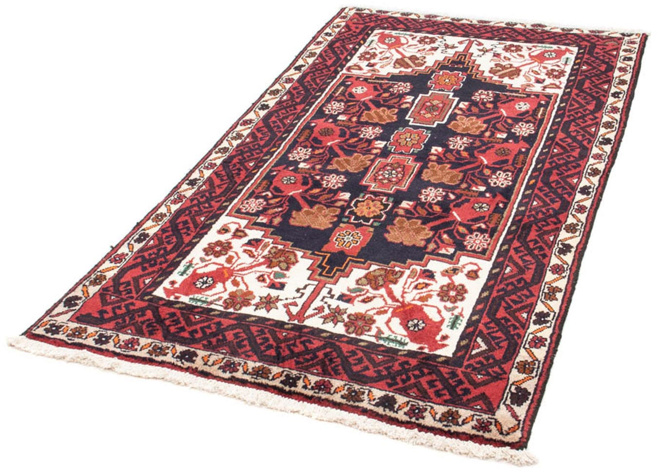 Hochflor-Läufer »Belutsch Blumenmuster Rosso 181 x 99 cm«, rechteckig, 8 mm Höhe,...