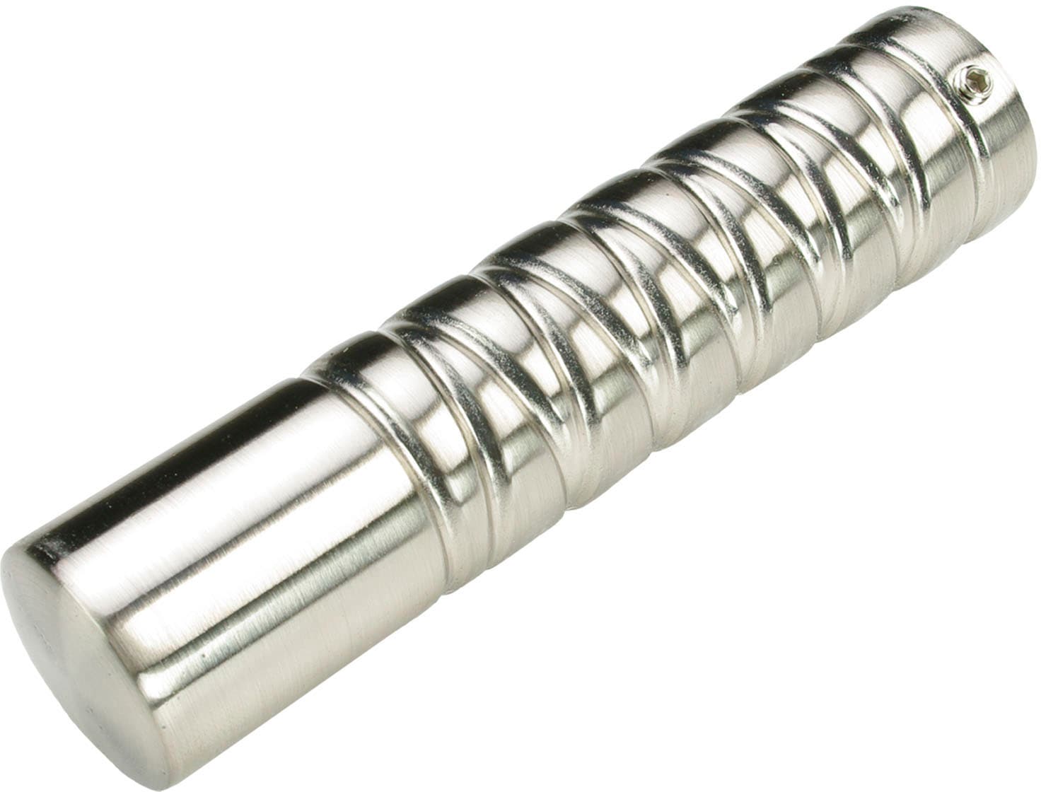 Liedeco Gardinenstangen-Endstück "Endstück, Endknopf edelstahl-optik "Franc günstig online kaufen