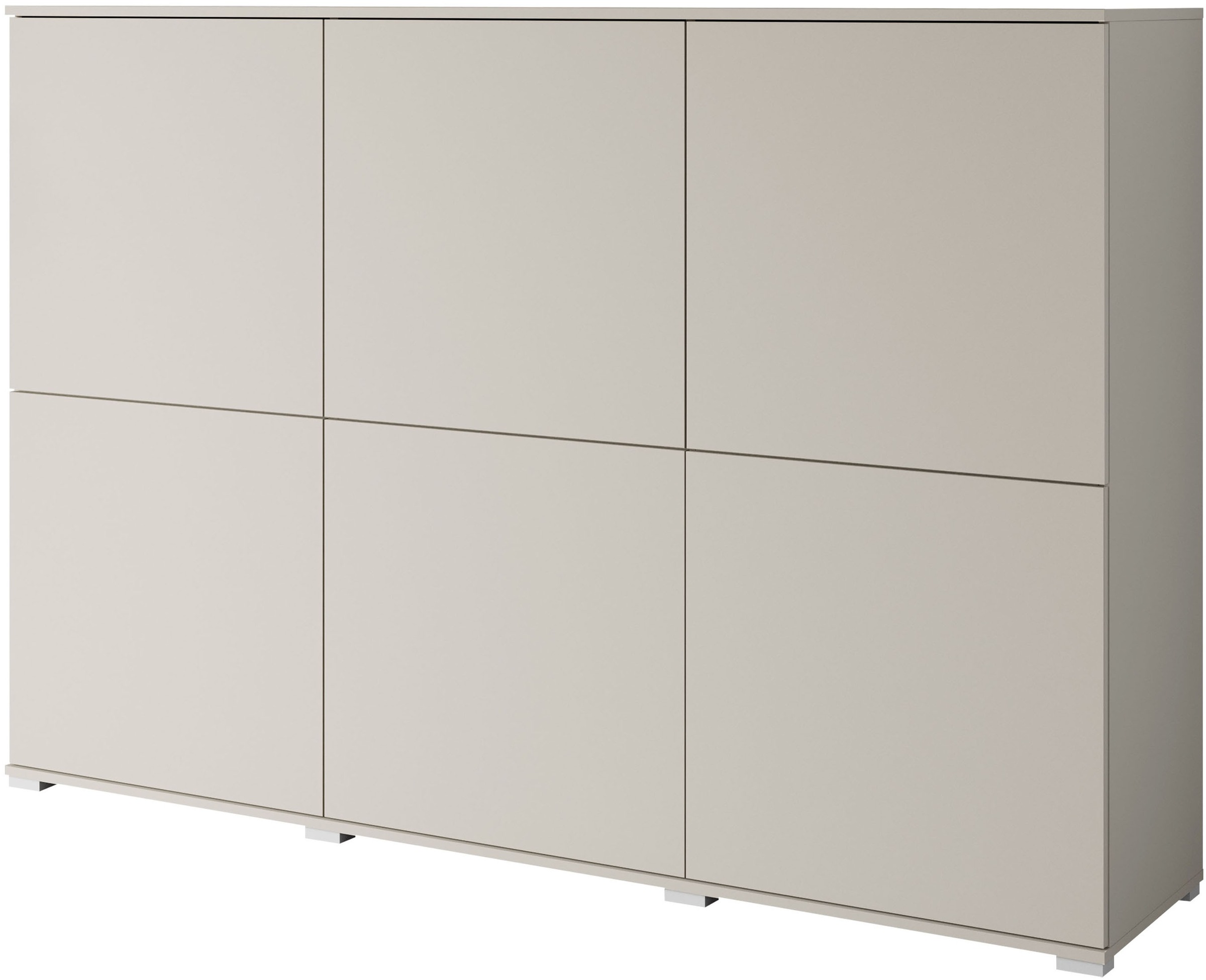 INOSIGN Highboard "Kenia, moderne grifflose Hochkommode mit 6 Türen, Breite günstig online kaufen