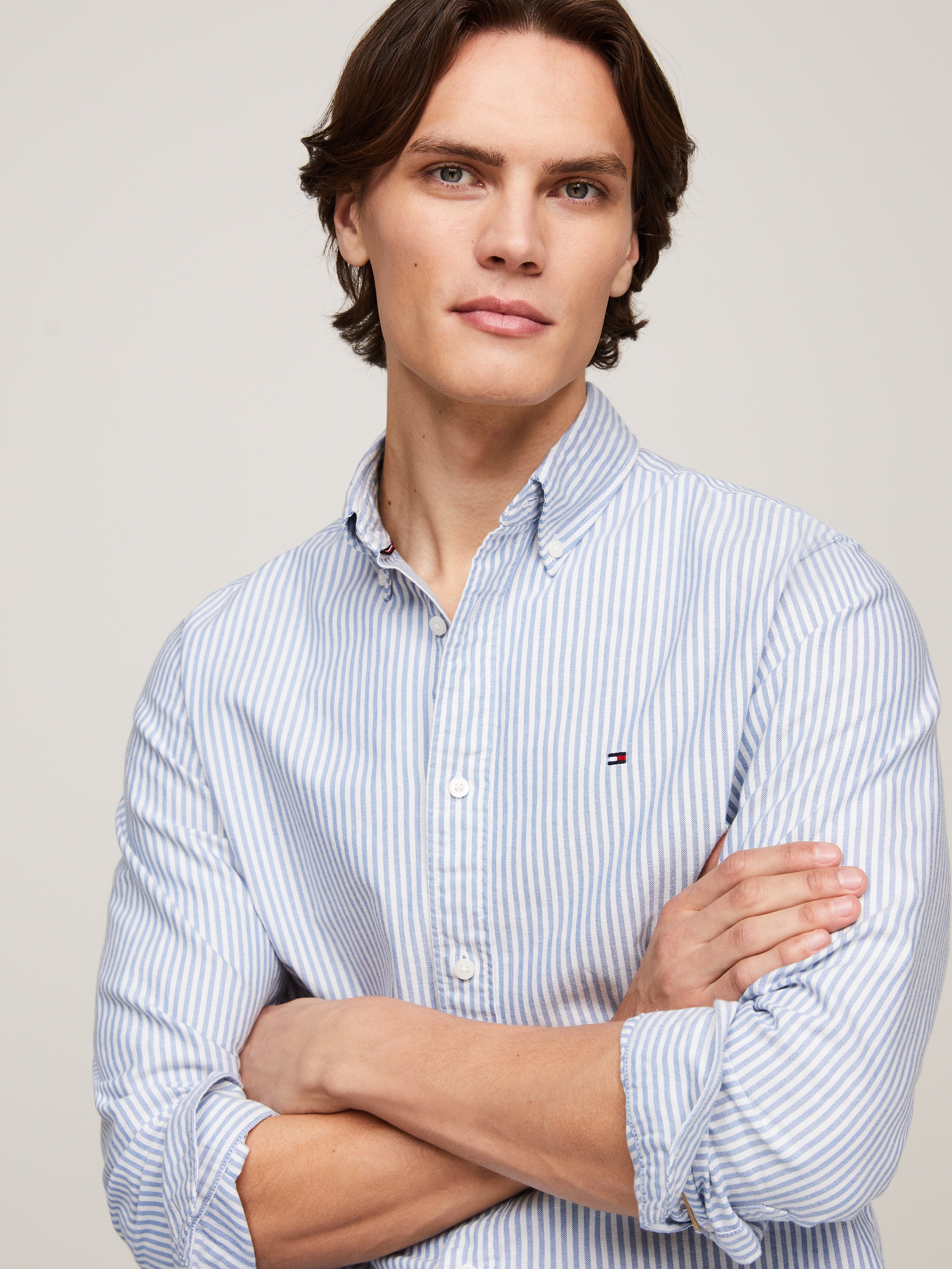 Tommy Hilfiger Langarmhemd »HERITAGE OXFORD STRIPE RF SHIRT«