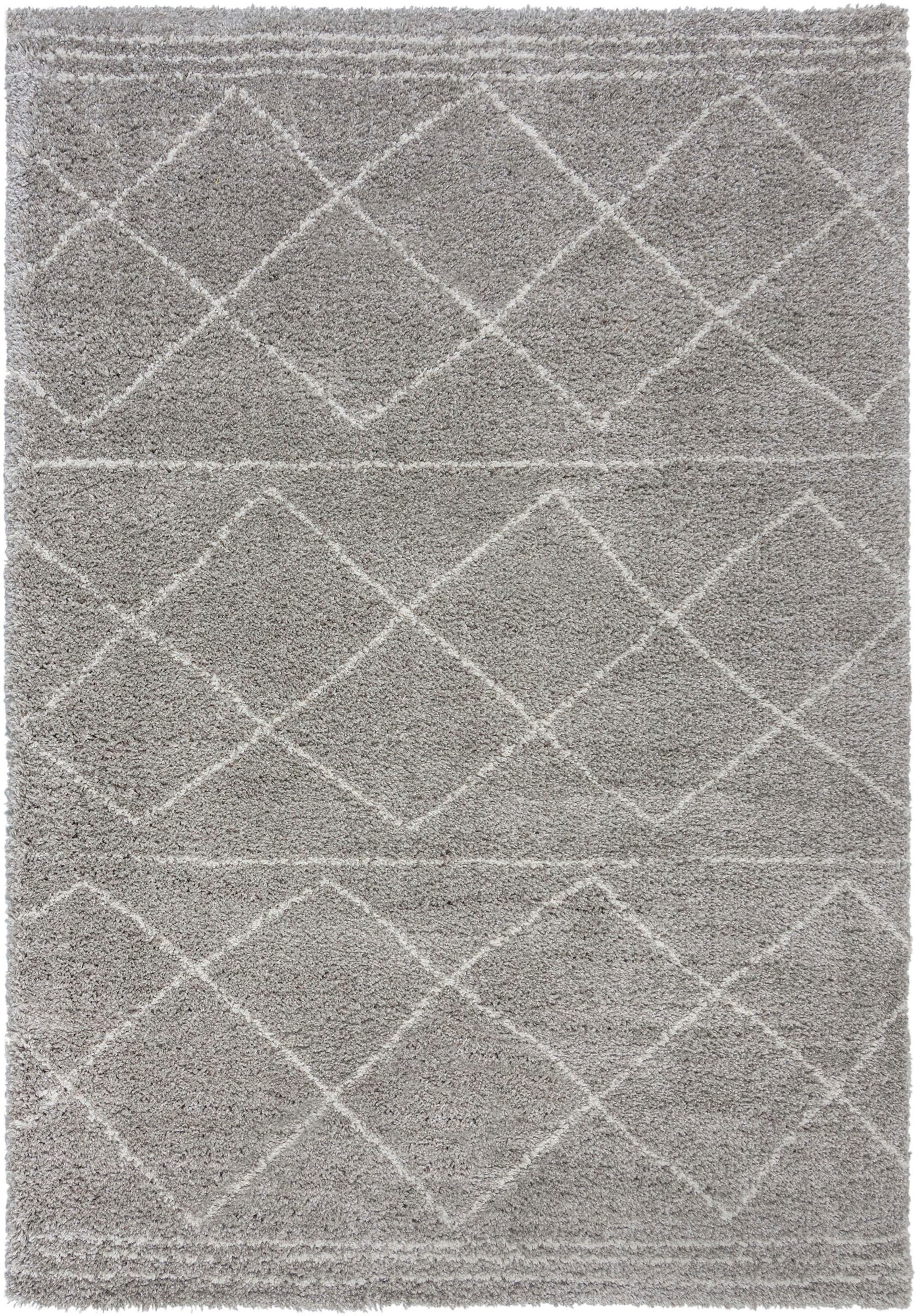 FLAIR RUGS Hochflor-Teppich "Kush Berber", rechteckig, 30 mm Höhe, geometrisches Muster, im Boho Look