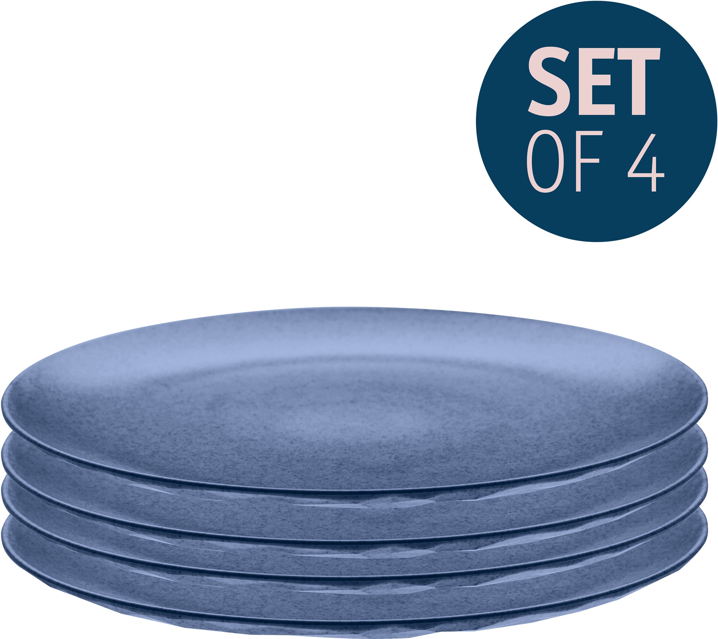 KOZIOL Speiseteller »CLUB PLATE«, (Set, 4 St.), recycelbar, CO2 neutrale  Produktion, Kunststoff, Ø 26 cm kaufen | BAUR