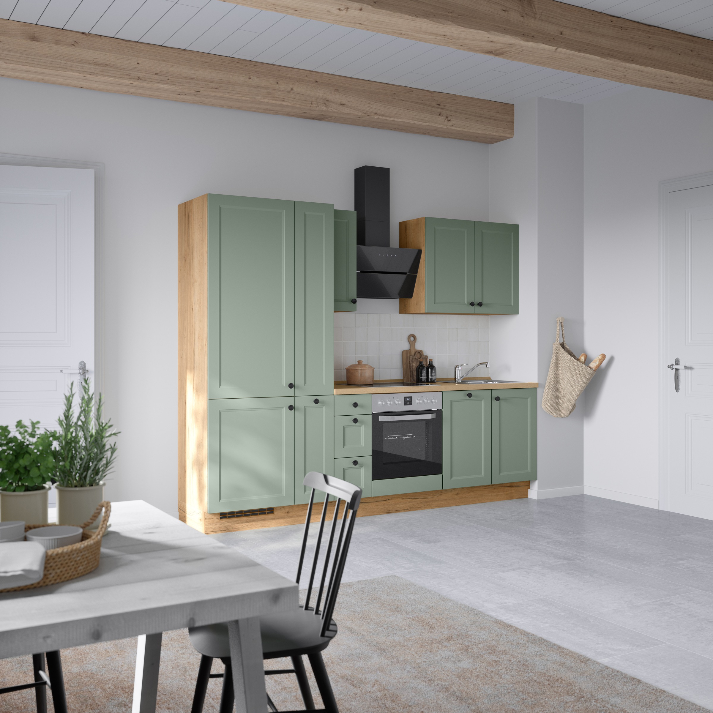 nobilia® Küchenzeile »"Cascada II"«, vormontiert, Breite 270 cm, Ausrichtung wählbar, wahlw. mit E-Geräten