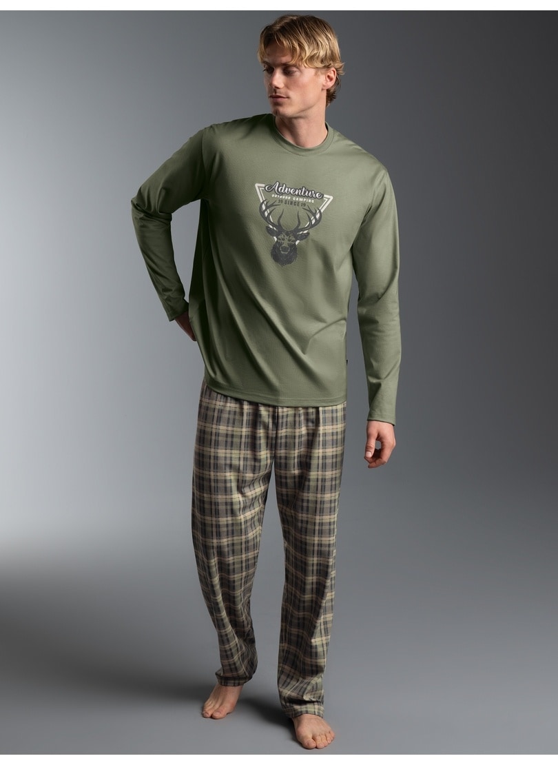Trigema Schlafanzug »TRIGEMA Pyjama mit Hischmuster« 1