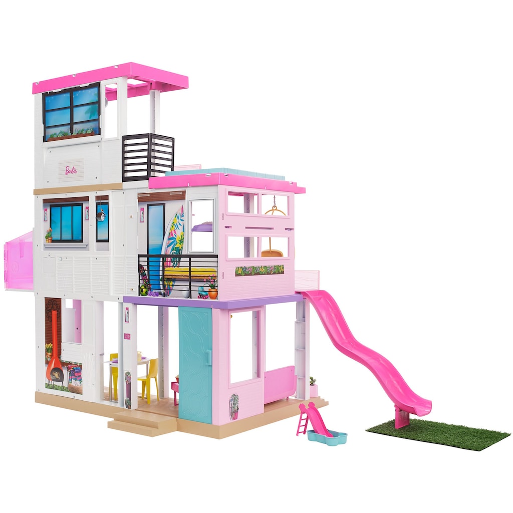 Barbie Puppenhaus »Traumvilla«, mit Balkon, Dachterasse & Aufzug, Licht und Sound