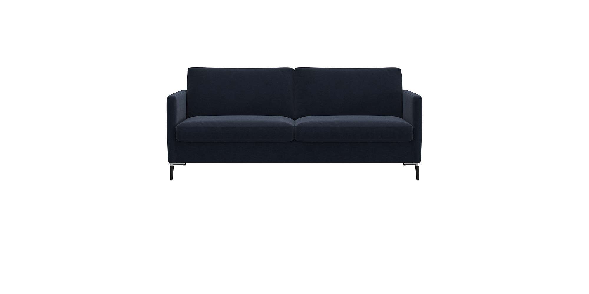 FLEXLUX 2,5-Sitzer "Fiore, super bequem durch hochwertigen Sitzaufbau mit Kaltschaum" schmale Armlehnen, Füße Alu+schwarz