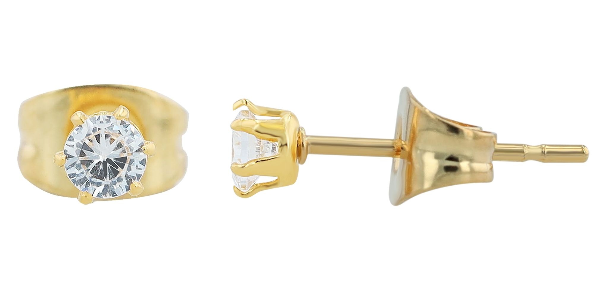 Adelia´s Paar Ohrhänger "Ohrringe – Ohrstecker aus Edelstahl mit Zirkonia" Ein Geschenk, das Freude macht