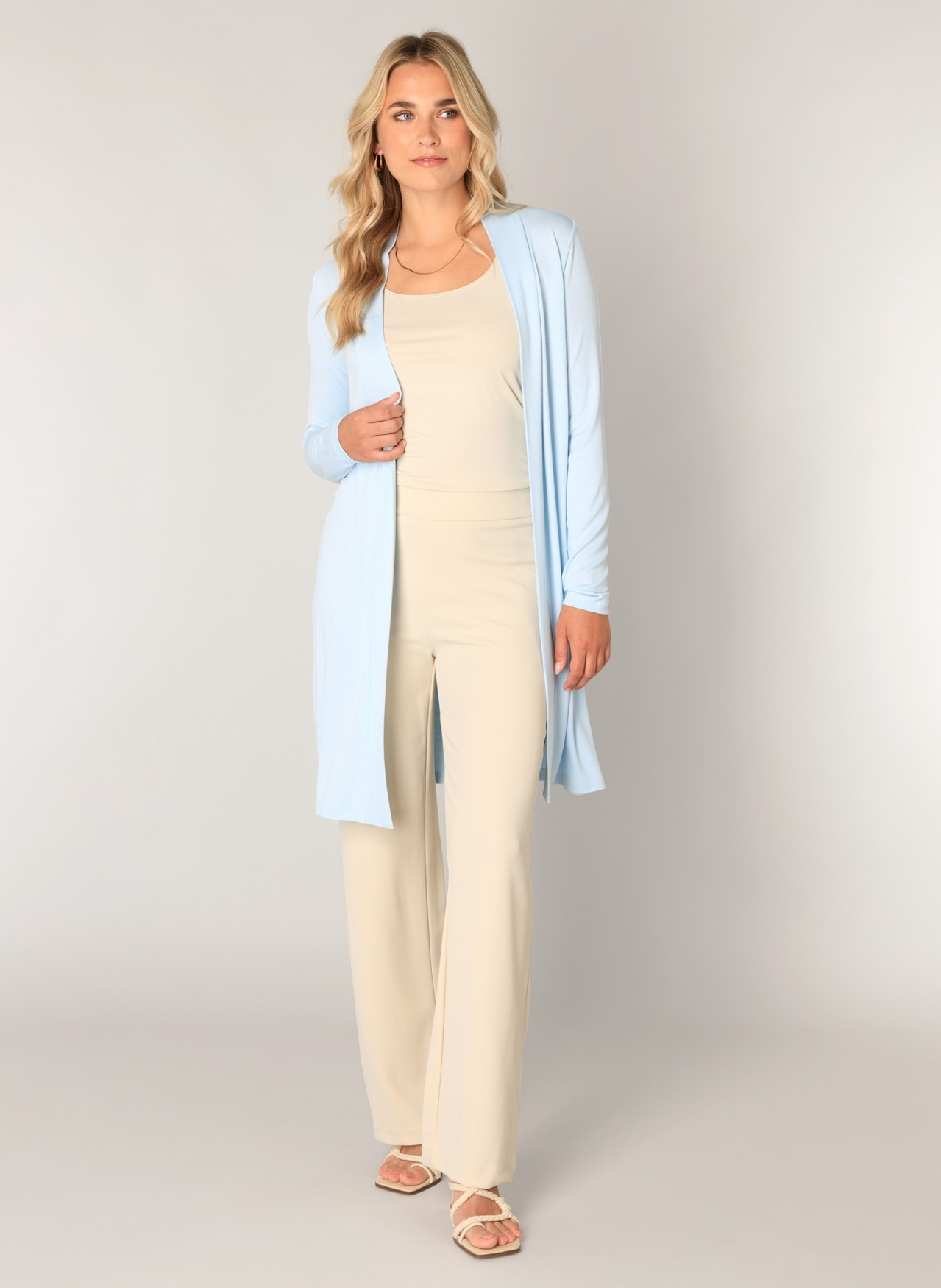 Base Level Longstrickjacke »Yayla long« ohne Verschluss