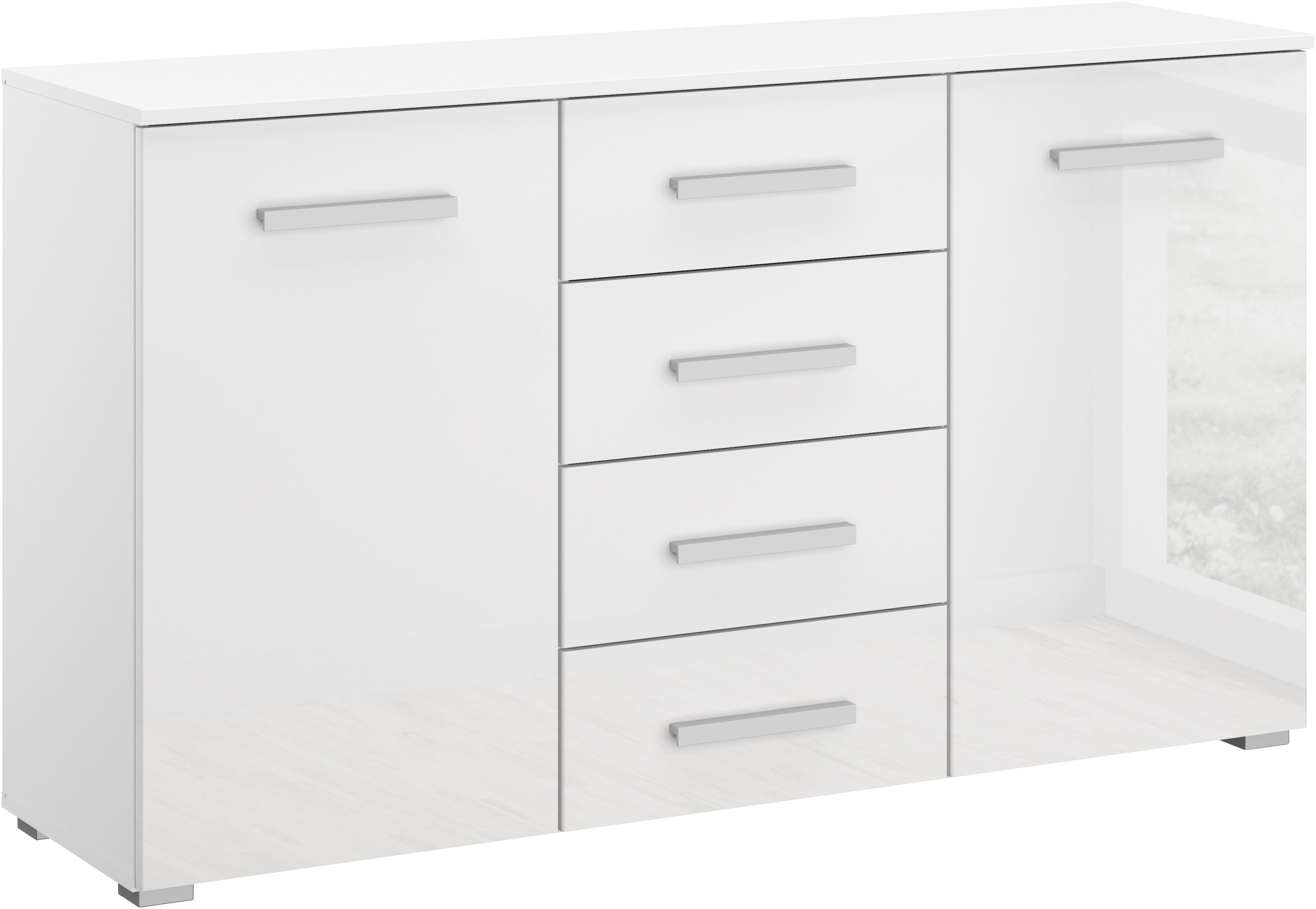 rauch Schubkastenkommode "Sideboard Kommode Kombikommode KOLUNA mit Hochgla günstig online kaufen