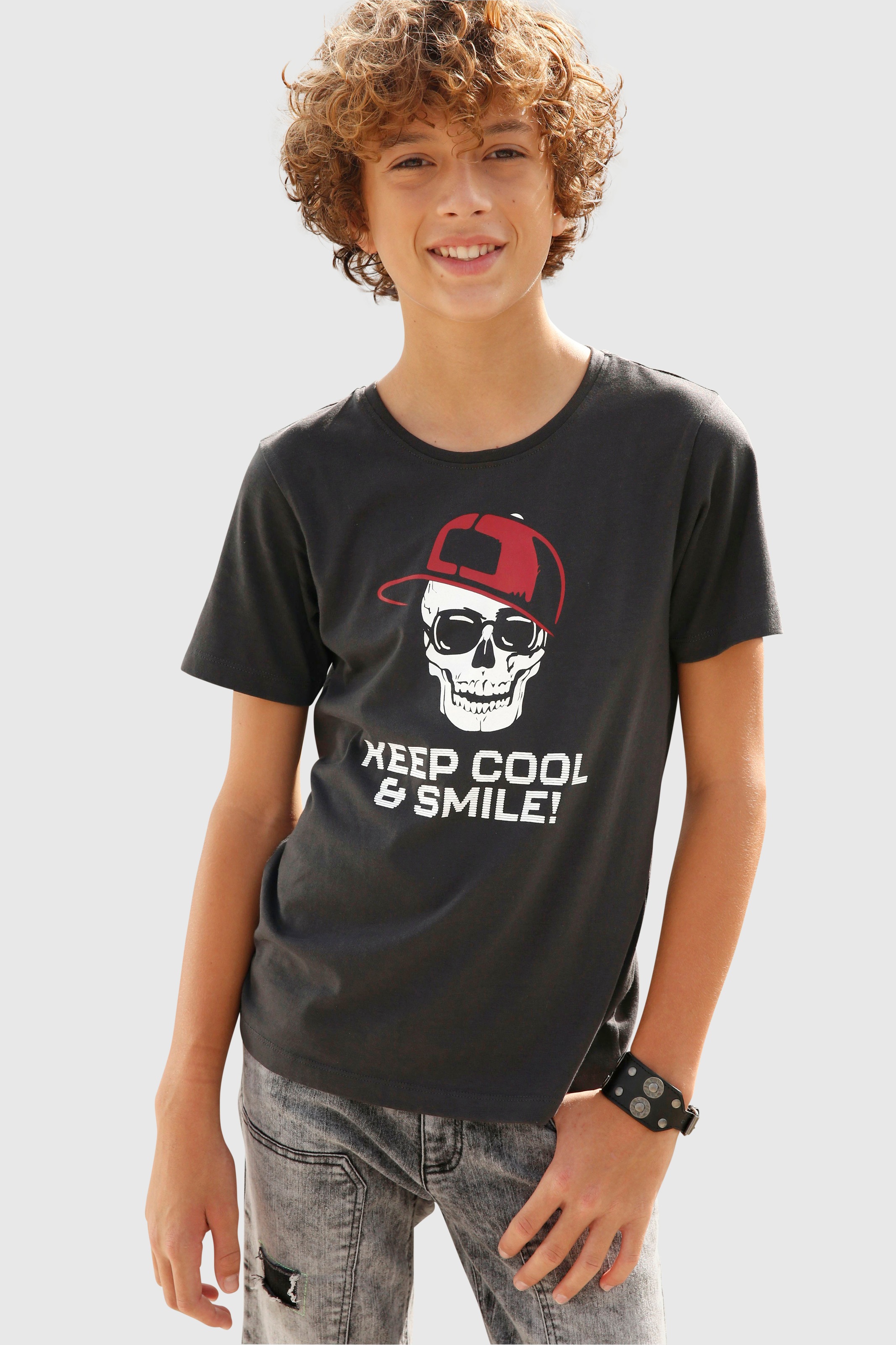 KIDSWORLD T-Shirt »KEEP COOL...«, Spruch ▷ für | BAUR