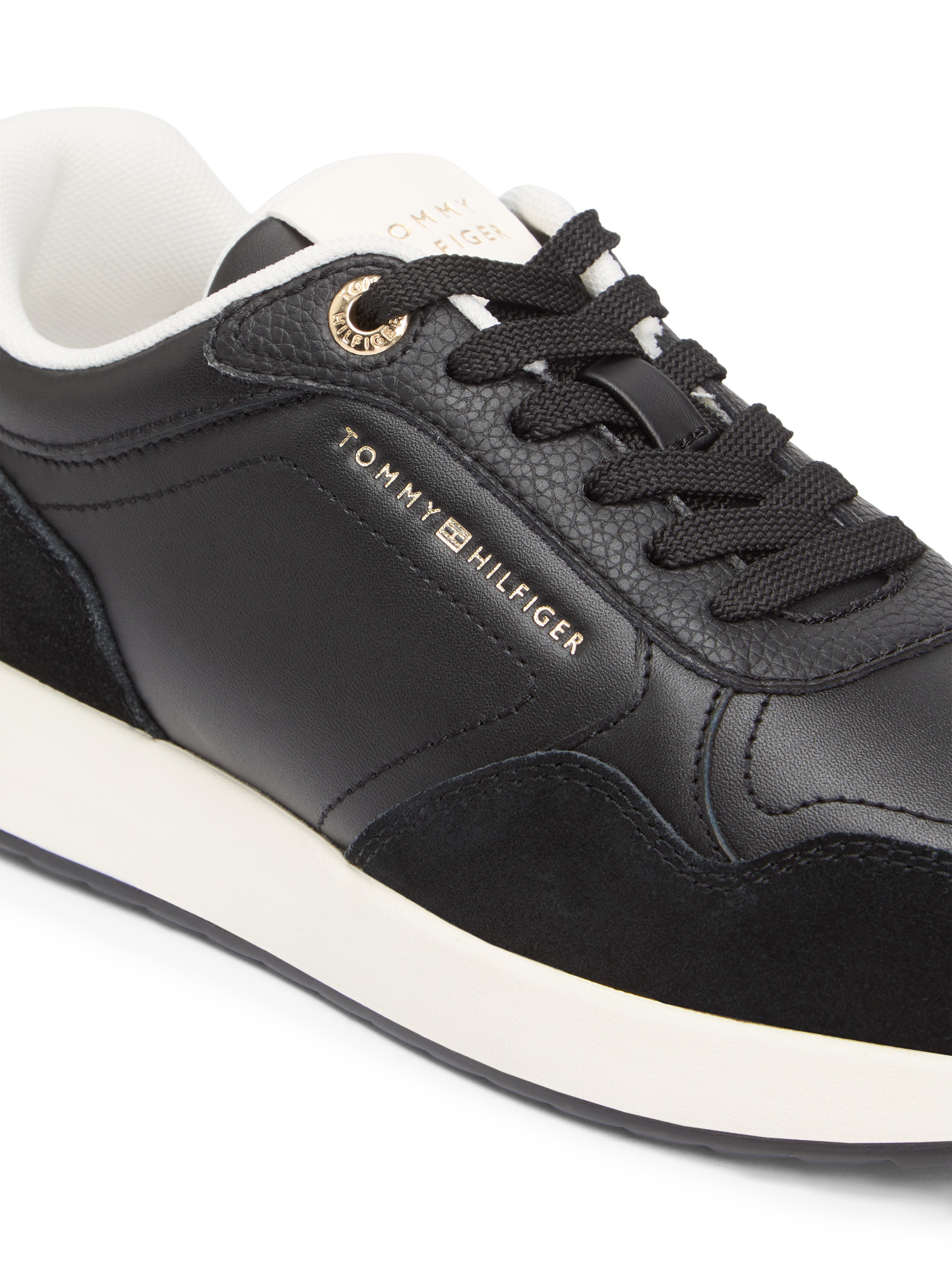 Tommy Hilfiger Plateausneaker "MONOGRAM MIX MATERIAL RUNNER", Freizeitschuh günstig online kaufen