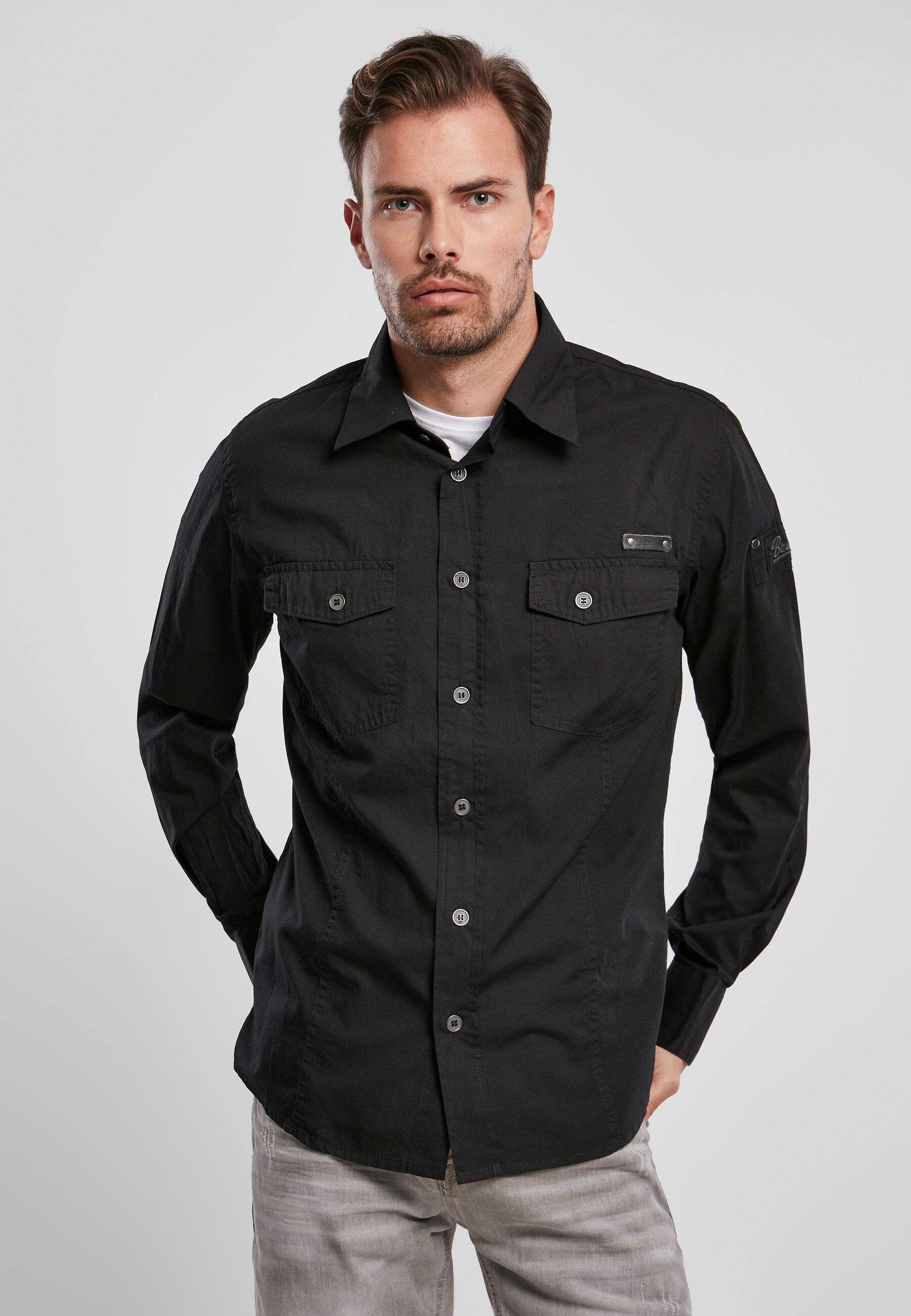 Brandit Langarmhemd »Brandit Herren Slim Worker Shirt«, (1 tlg.)