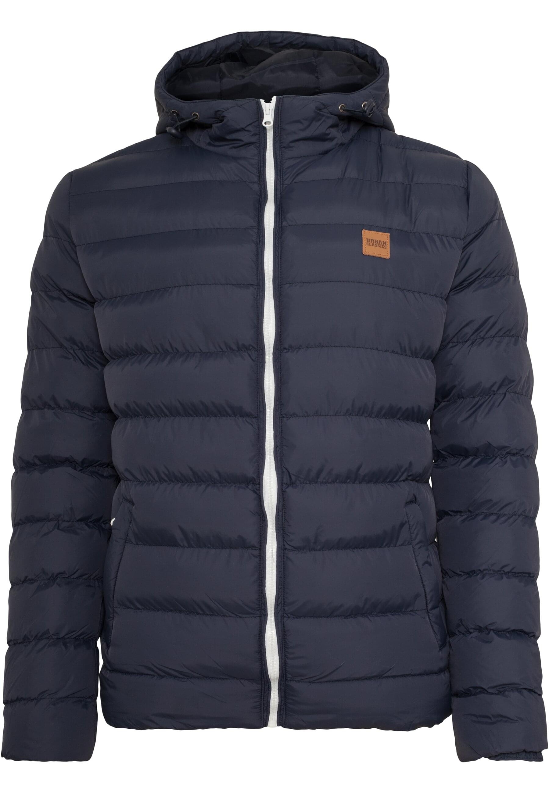 URBAN CLASSICS Winterjacke "Urban Classics Herren Basic Bubble Jacket", (1 St.), mit Kapuze