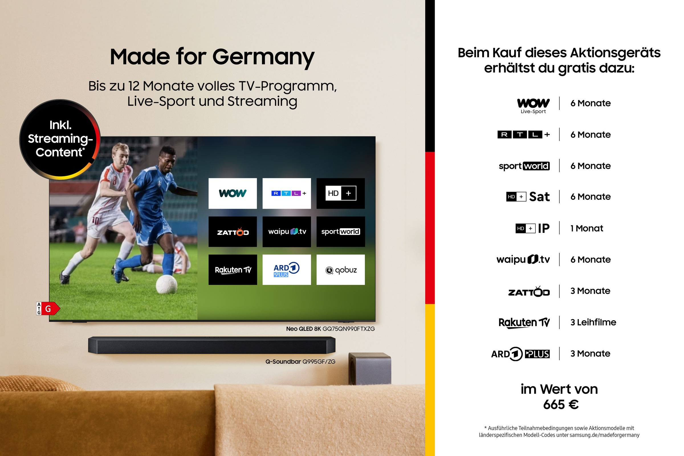 Samsung OLED-Fernseher »GQ65S95FAT« 163 cm/65 Smart-TV HDR Pro & Glare Free, Dolby Atmos & AI Sound, Gaming Hub, bis zu 165Hz
